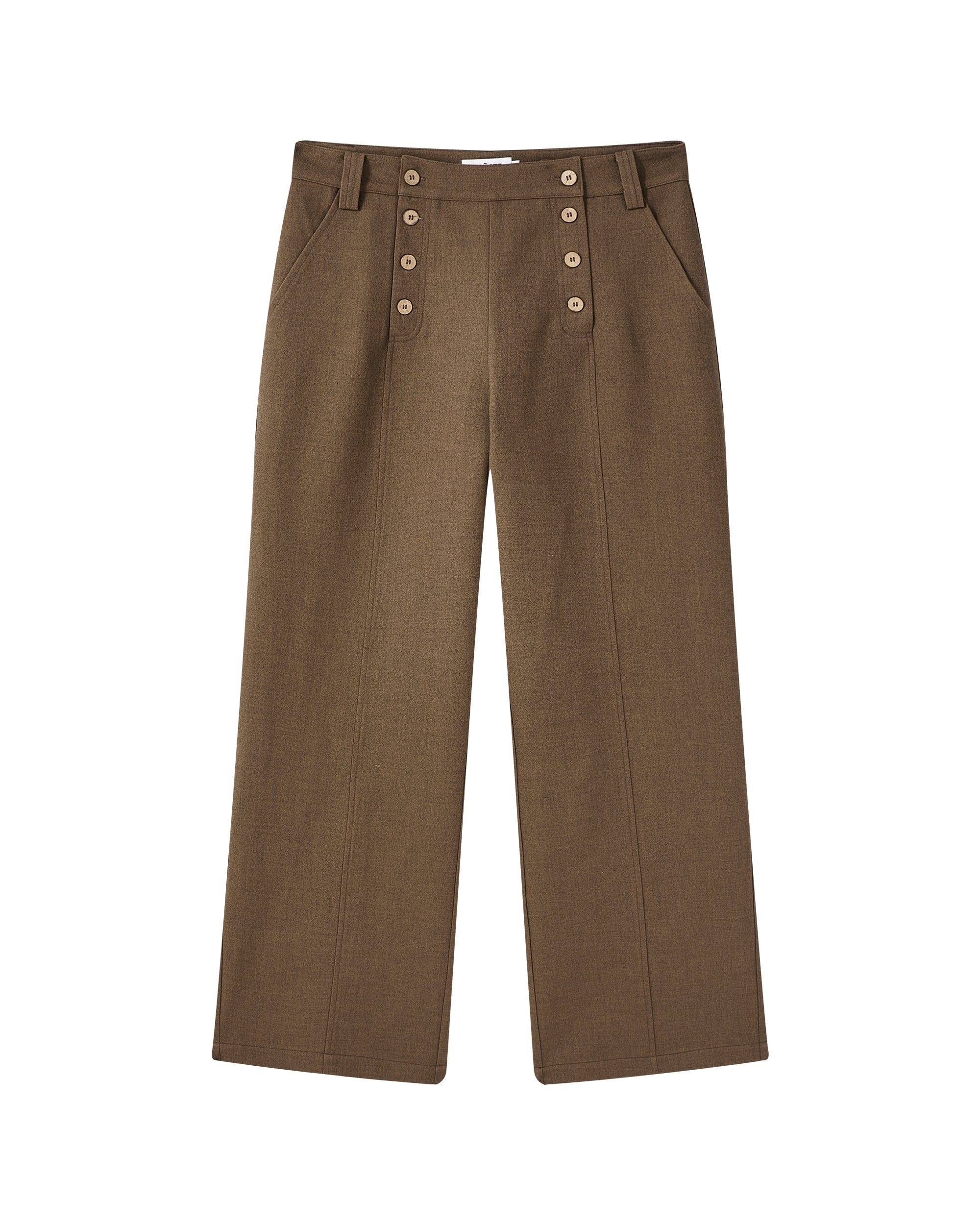 KREATE Double-Breasted Wide-Leg Trousers