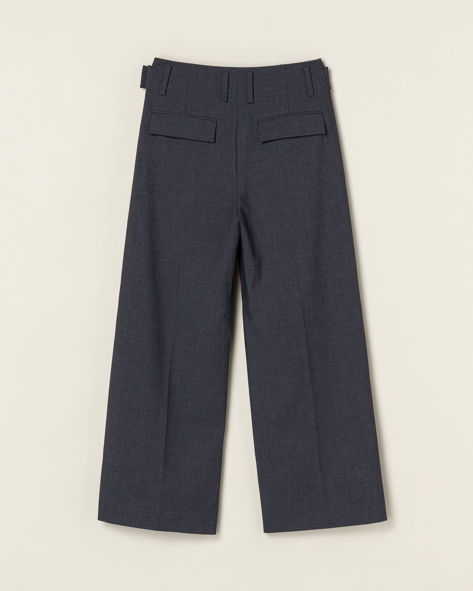 OPICLOTH Classic Pleated Belt Trousers