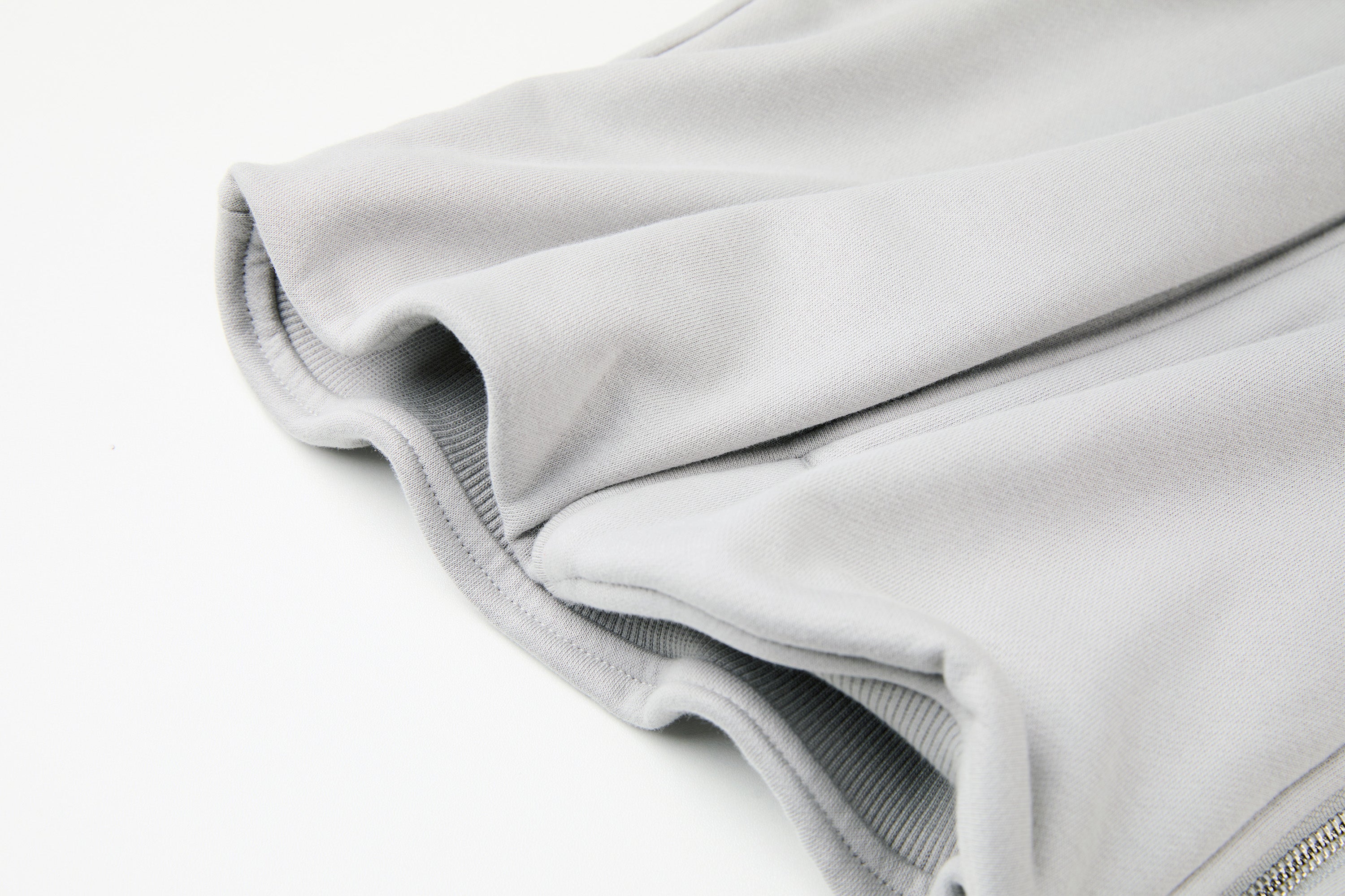 ORGANIC EMOTION Curved Panel Drawstring-Hem Zip-Up Hoodie, premium urban and streetwear designers apparel on PROJECTISR.com, ORGANIC EMOTION