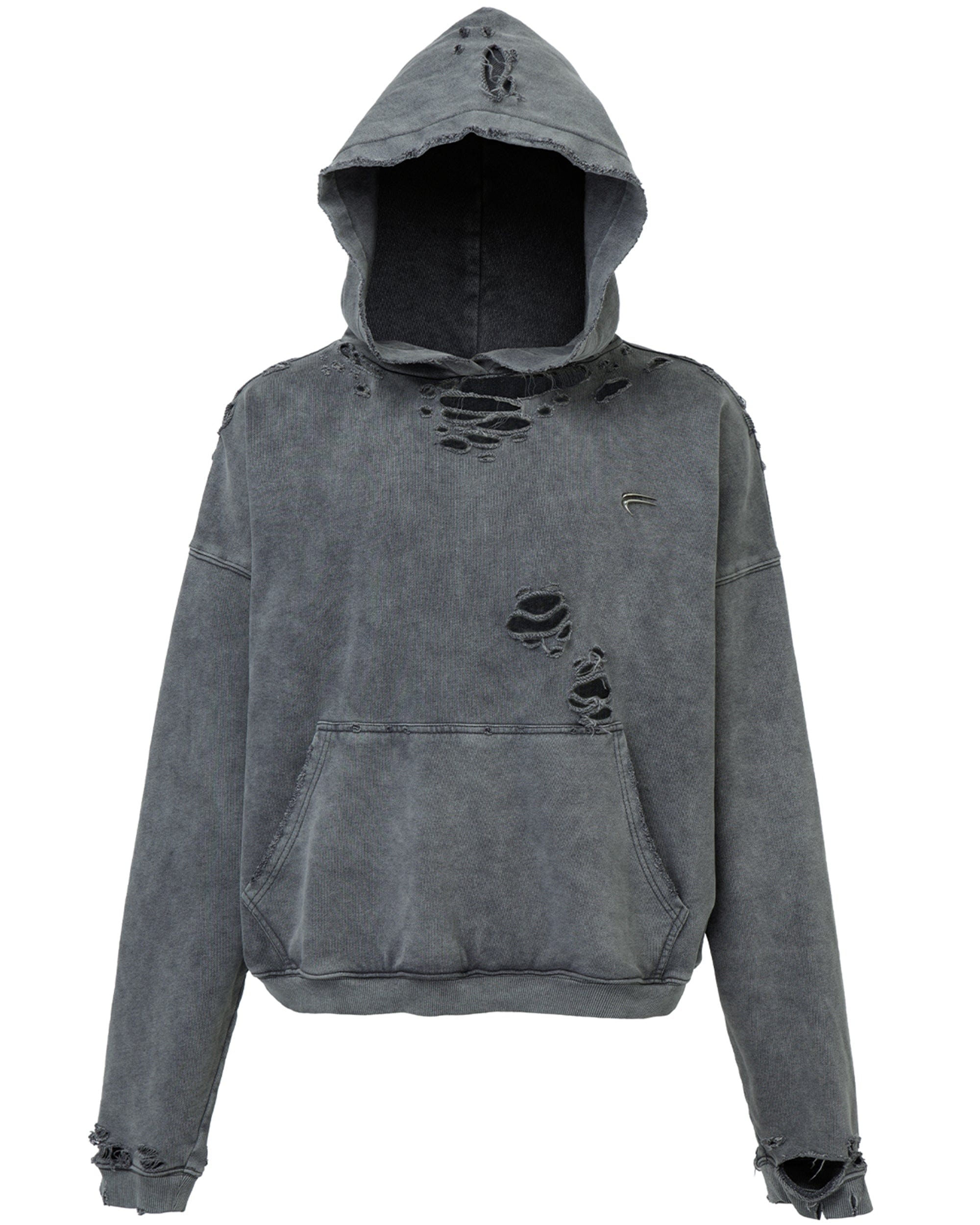 F2CE Essential Oversized Distressed Hoodie