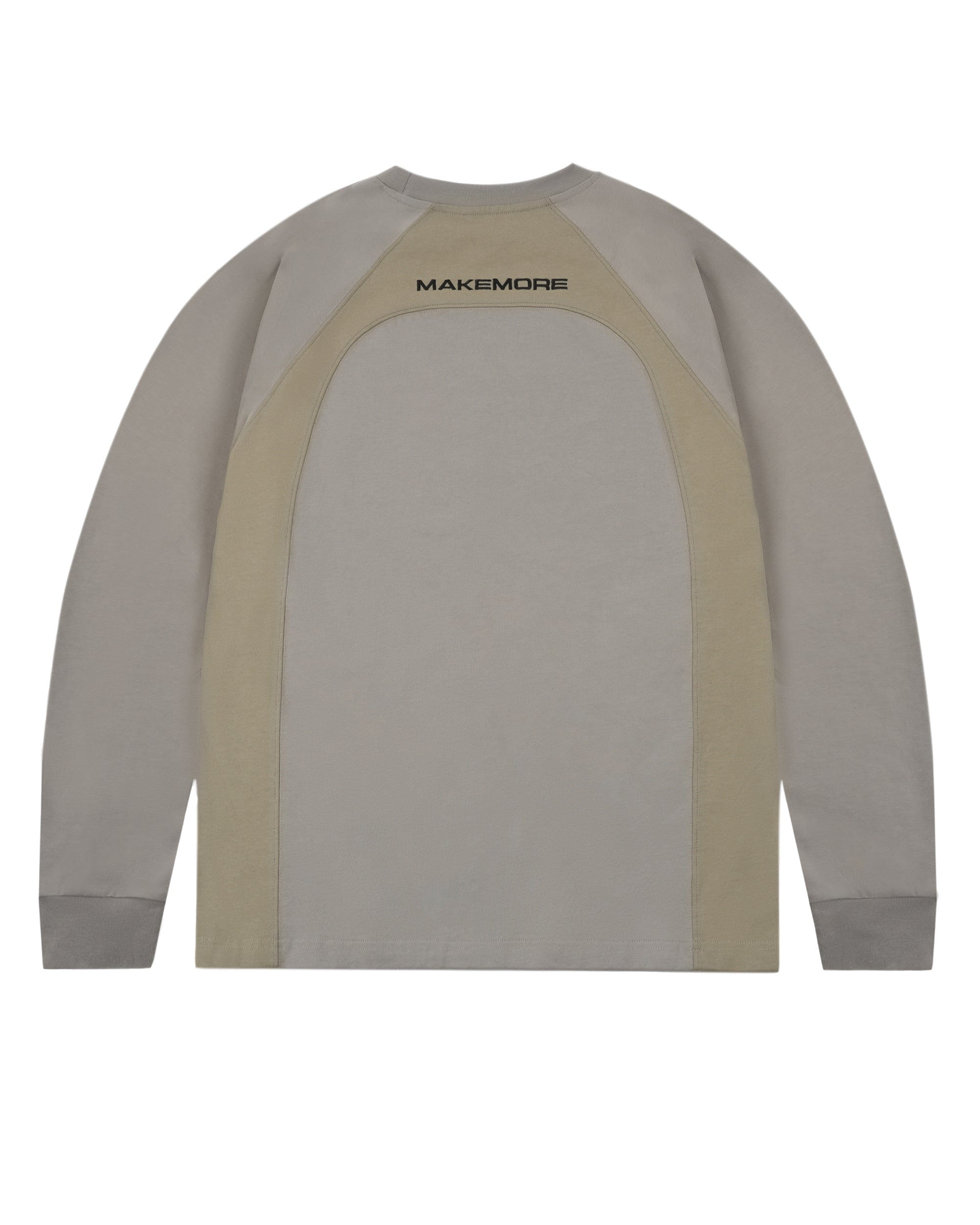 MAKEMORE Modern Deconstructed Embroidered Long-Sleeve Tee