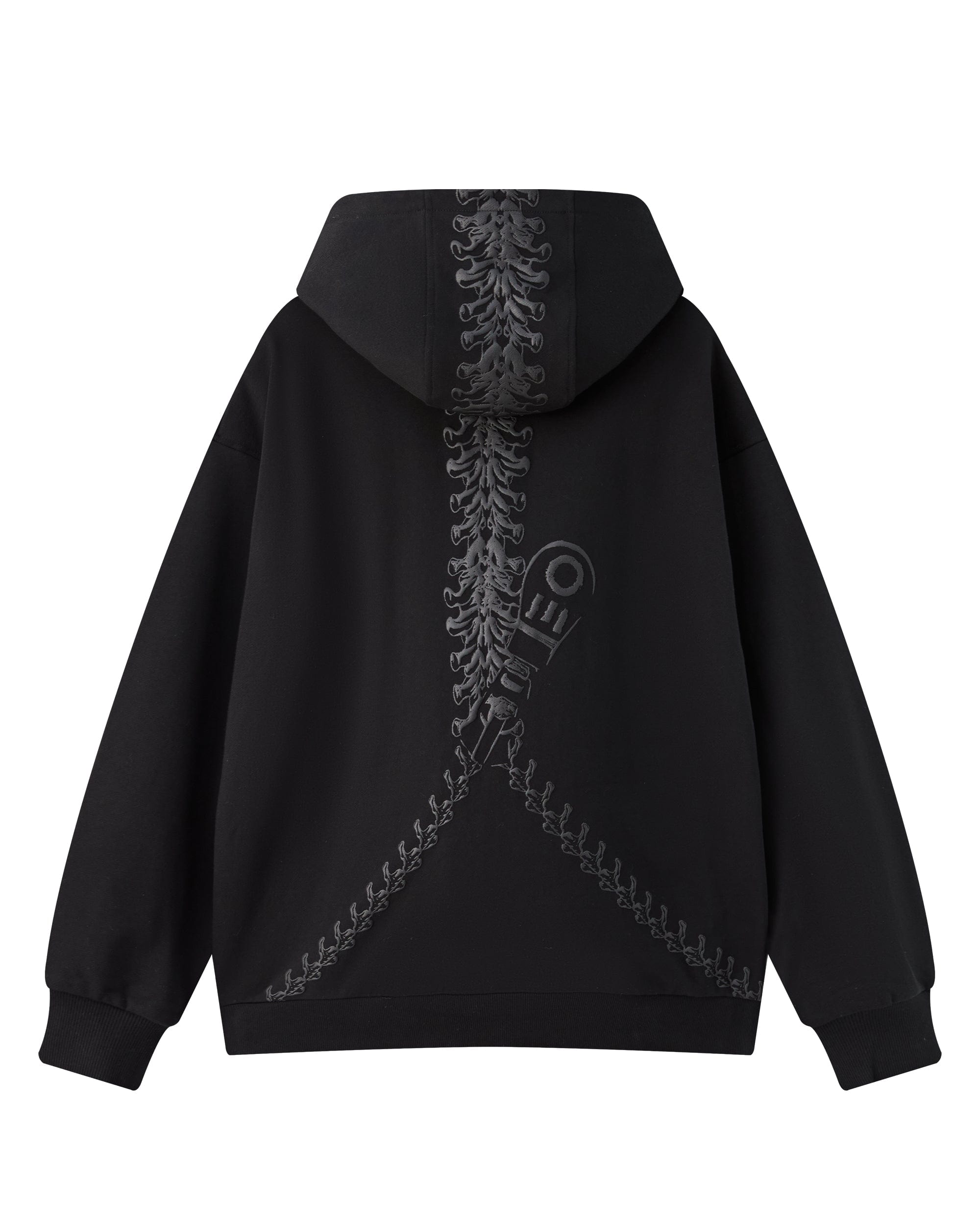 ORGANIC EMOTION Distressed Anatomy Hoodie