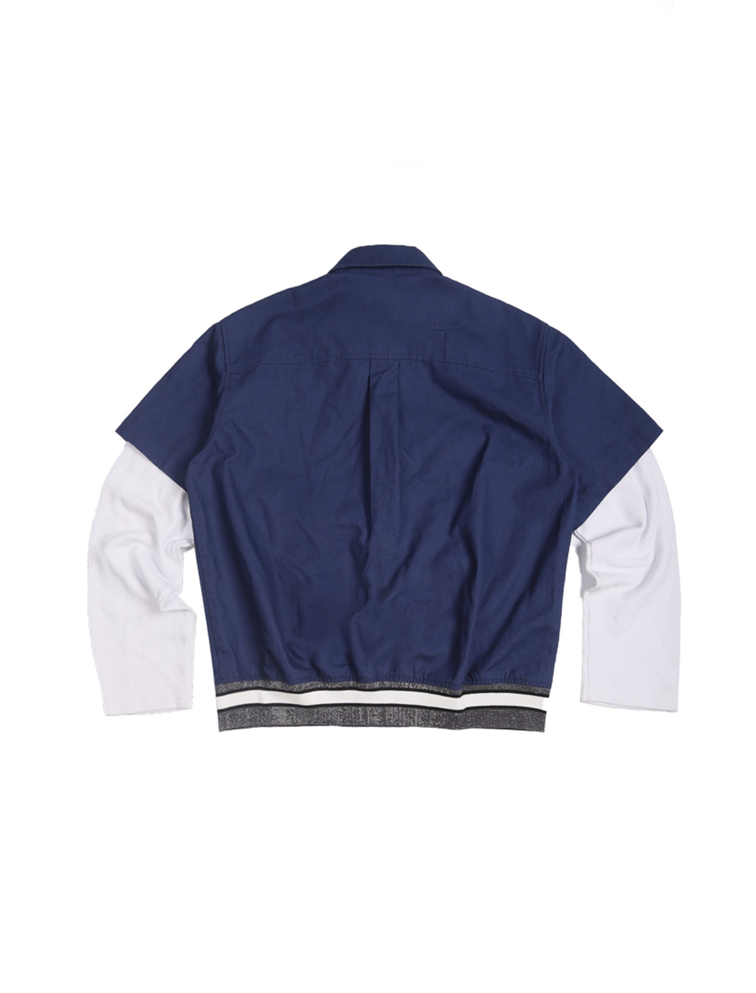 TRECLUB Hook-Buckle Layered Canvas Jacket, premium urban and streetwear designers apparel on PROJECTISR.com, TRECLUB