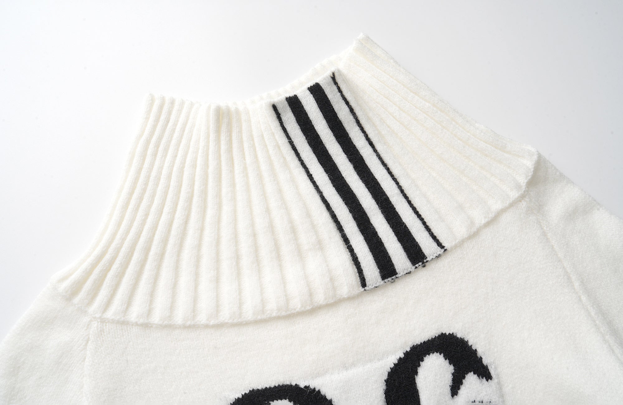 CLP Off-Shoulder Foldover Knit Sweater