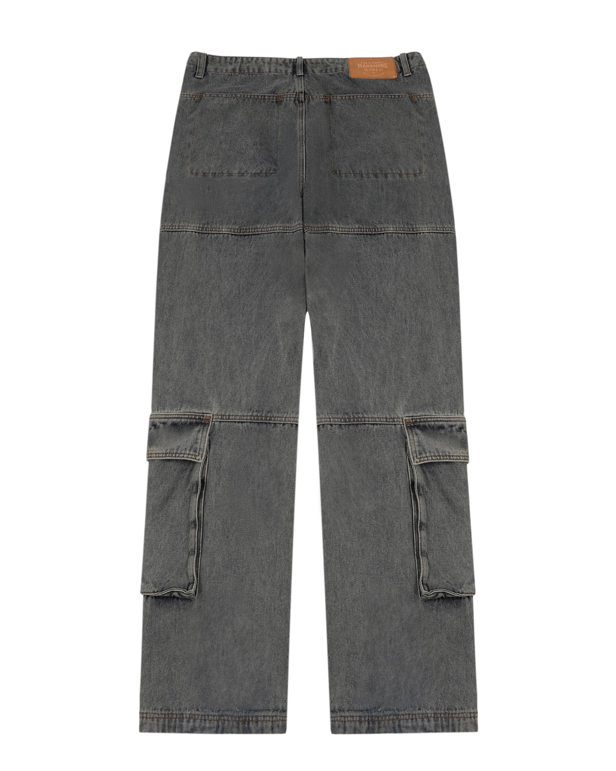 MAKEMORE Washed Denim Cargo