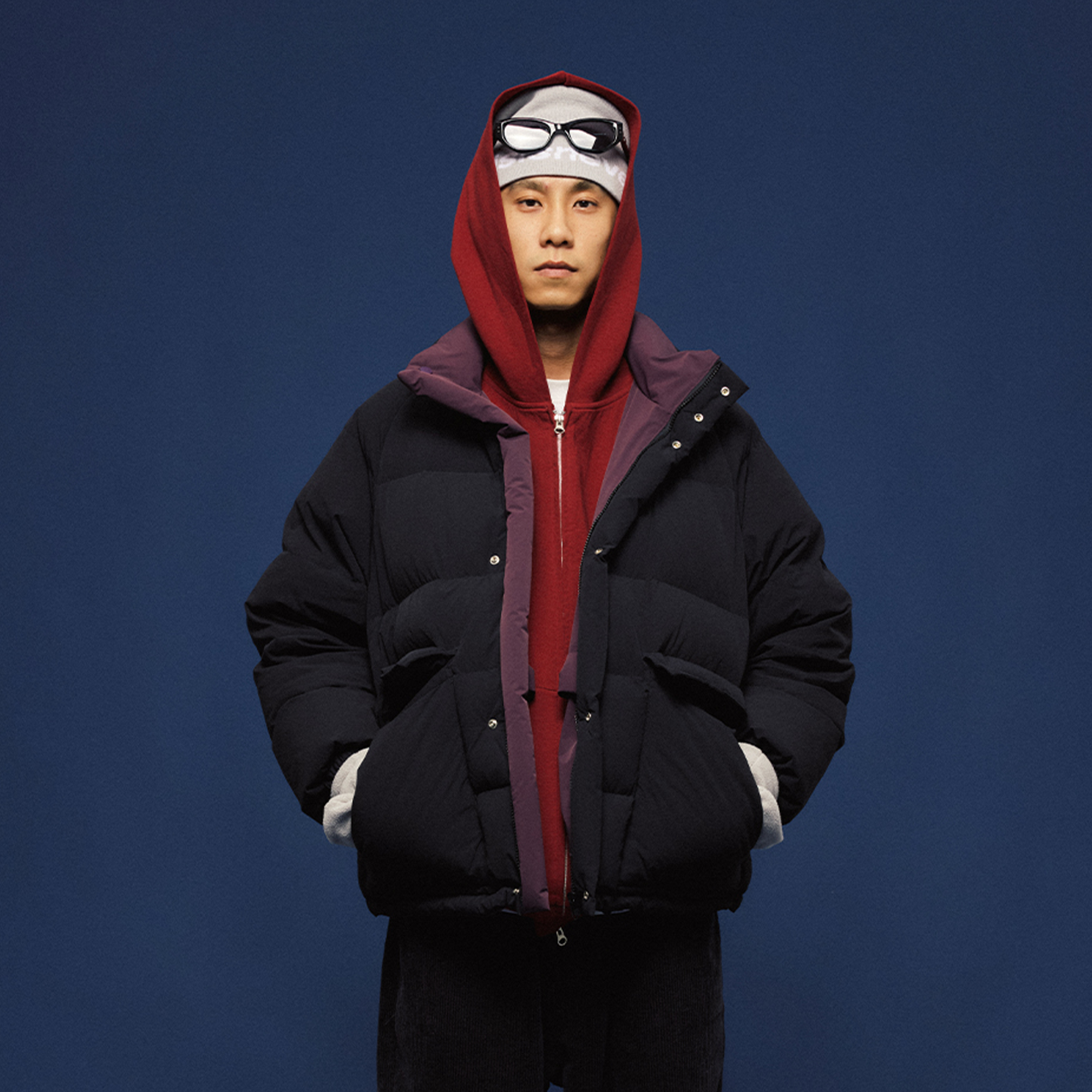 BANANA CLUB Reversible Snap Puffer Jacket
