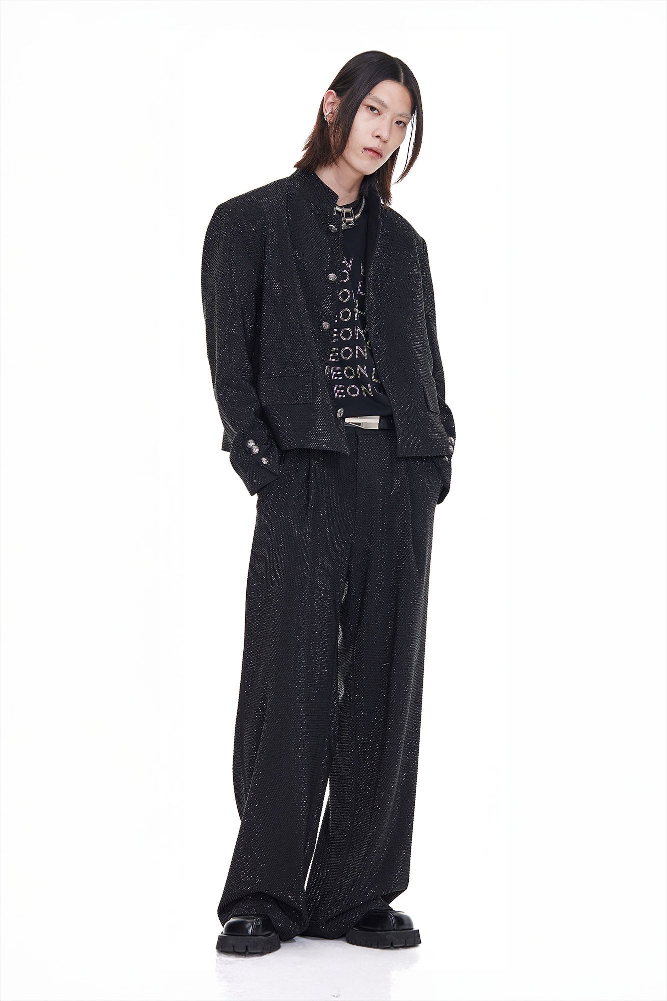 FACEONLAB Diamond Straight-Leg Pants