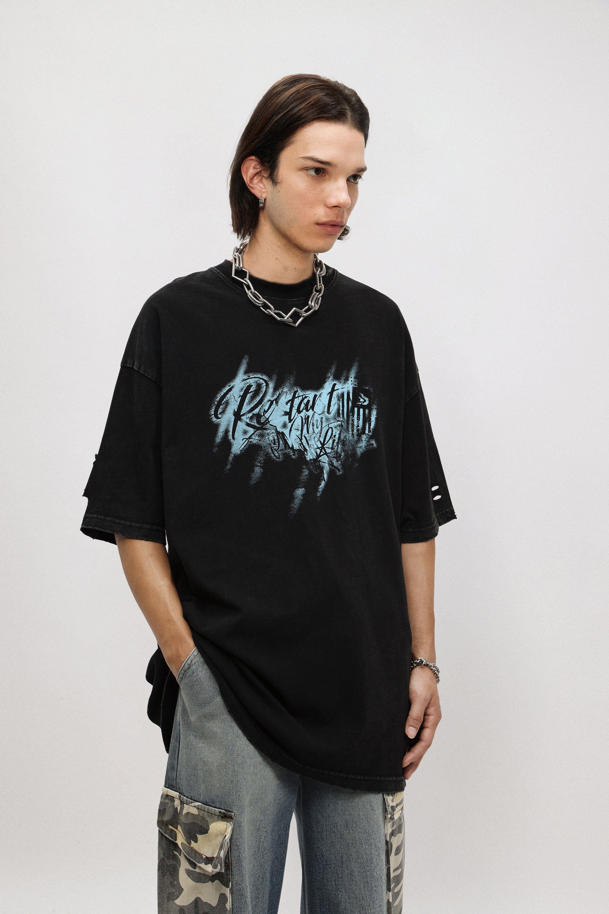 OVDY Restart Ripped T-Shirt