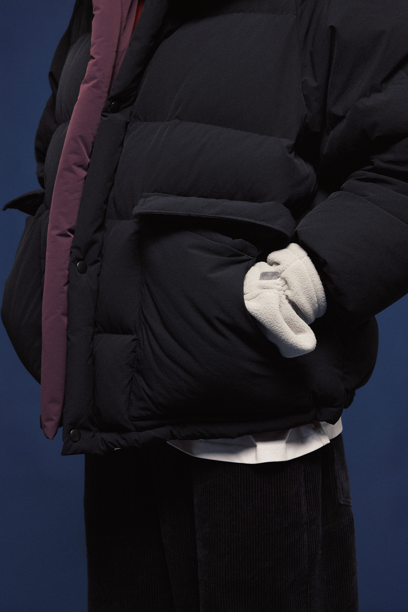BANANA CLUB Reversible Snap Puffer Jacket