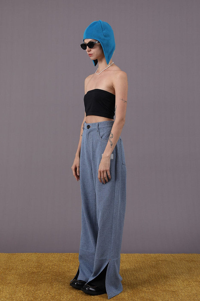 MIICHOUS Texture Slit Jeans, premium urban and streetwear designers apparel on PROJECTISR.com, Miichous