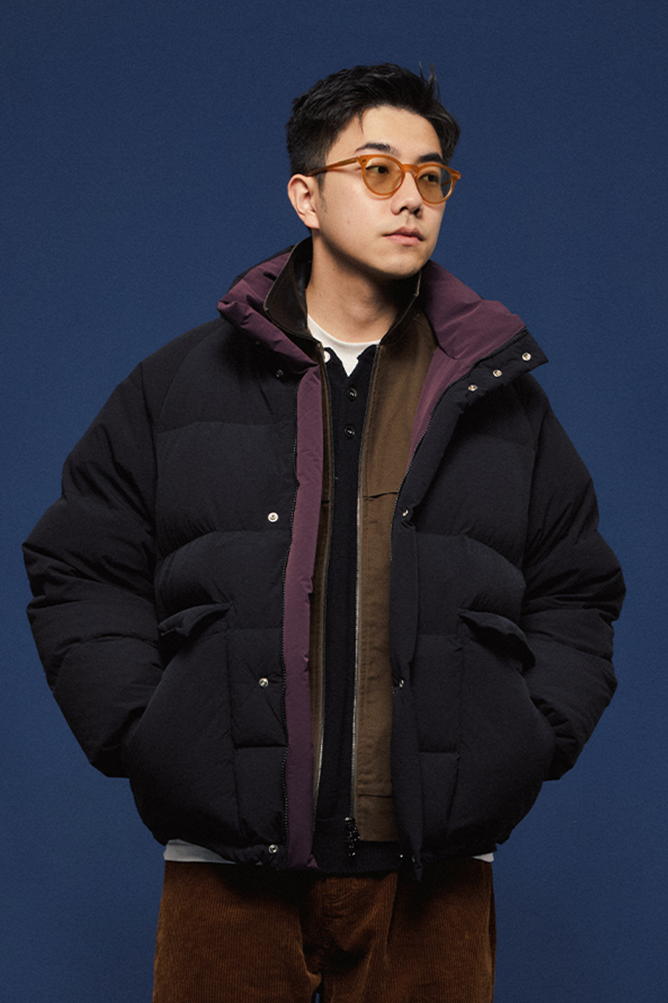 BANANA CLUB Reversible Snap Puffer Jacket