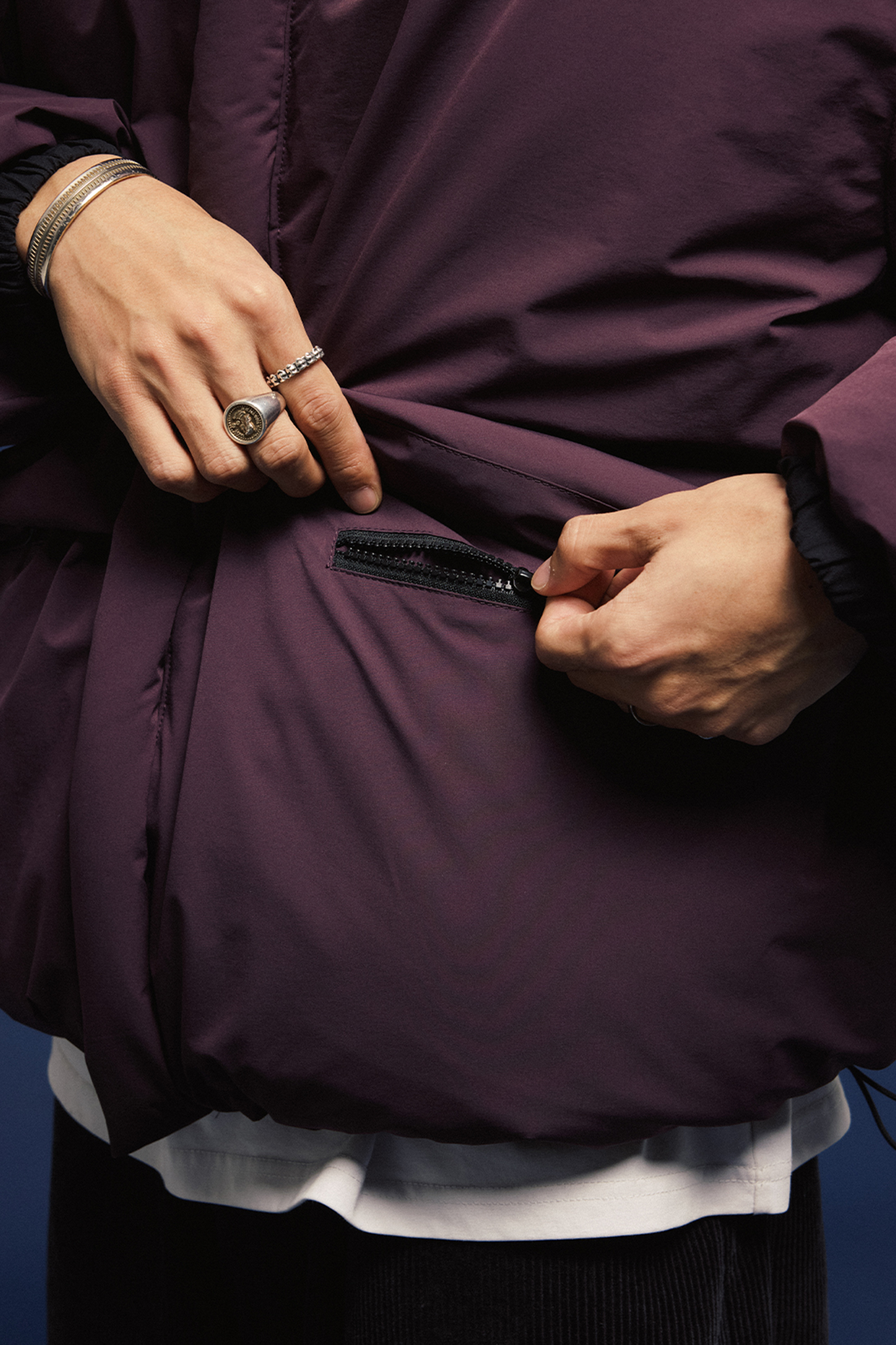 BANANA CLUB Reversible Snap Puffer Jacket