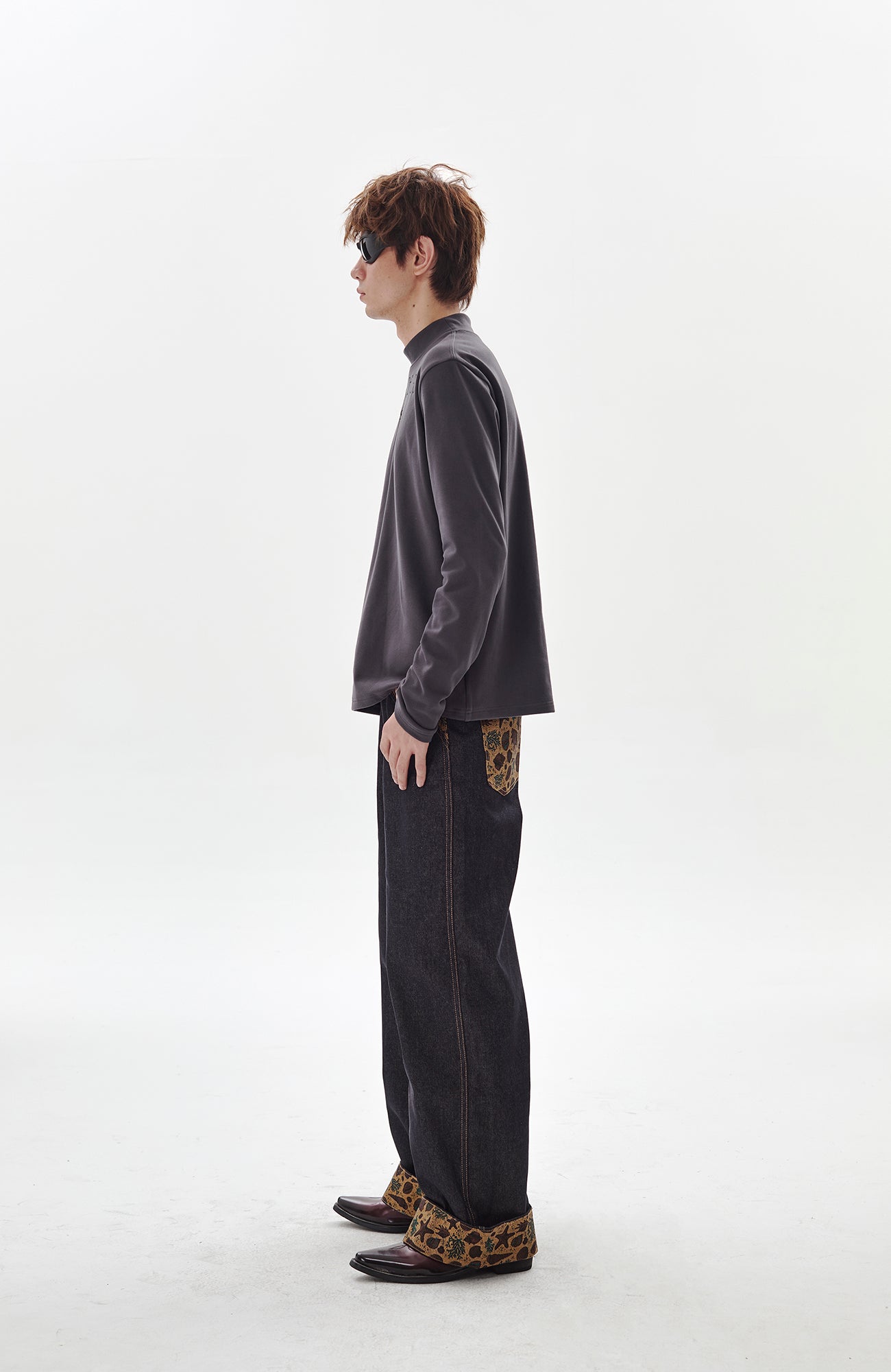 PASET Barn Cuffed Wide-Leg Jeans