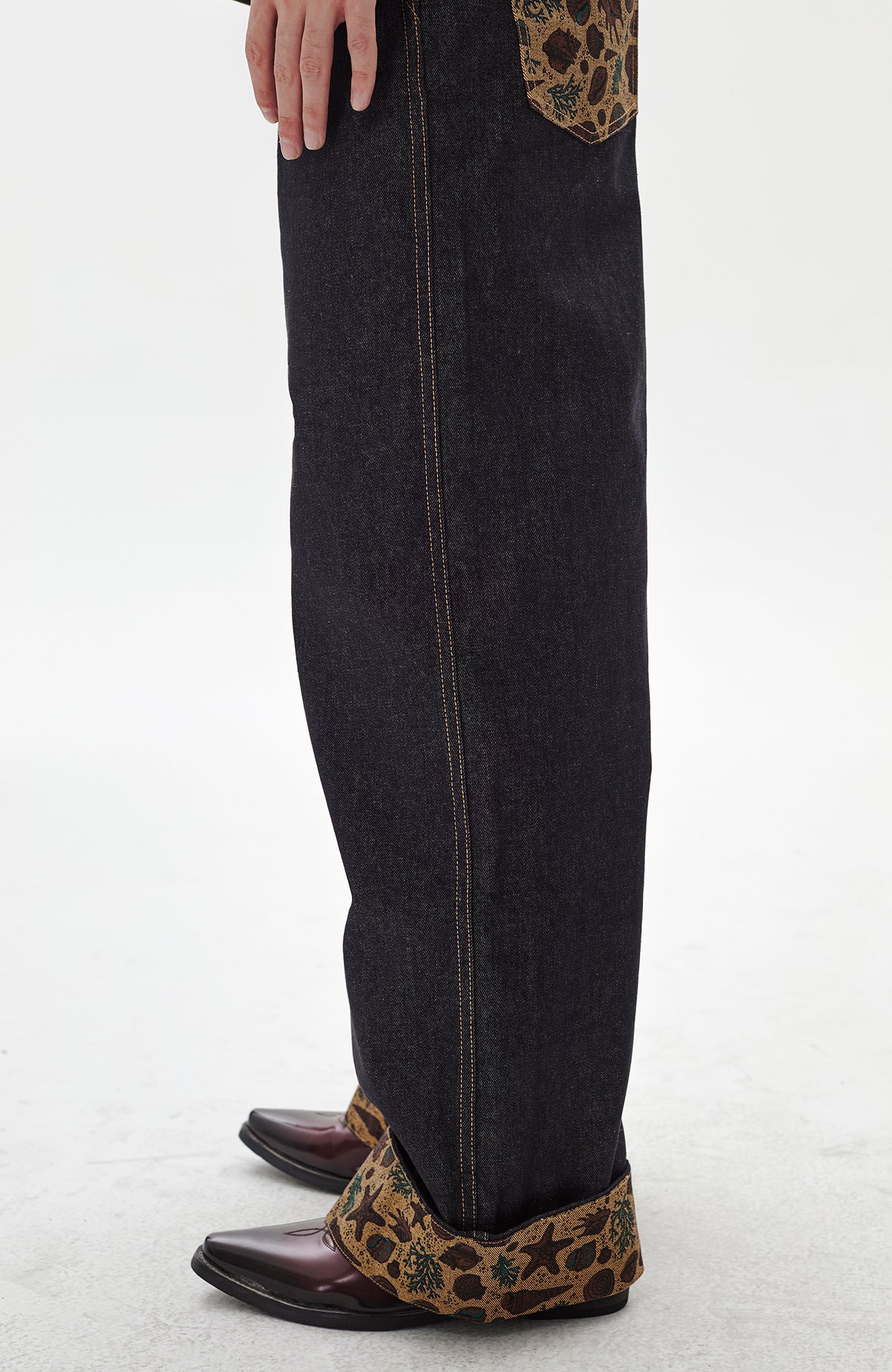 PASET Barn Cuffed Wide-Leg Jeans