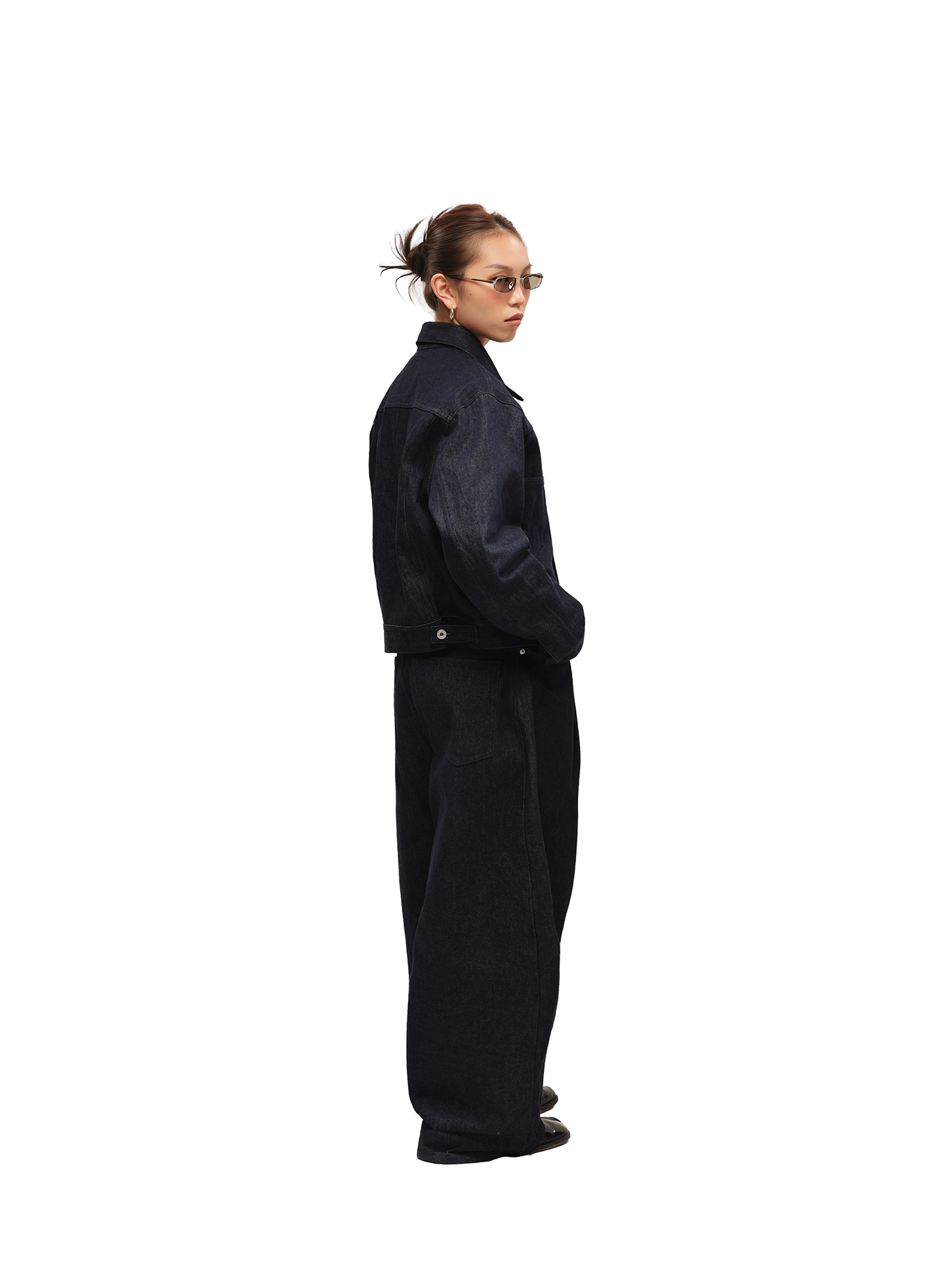 6CRAYON Indigo Denim Oversized Jacket