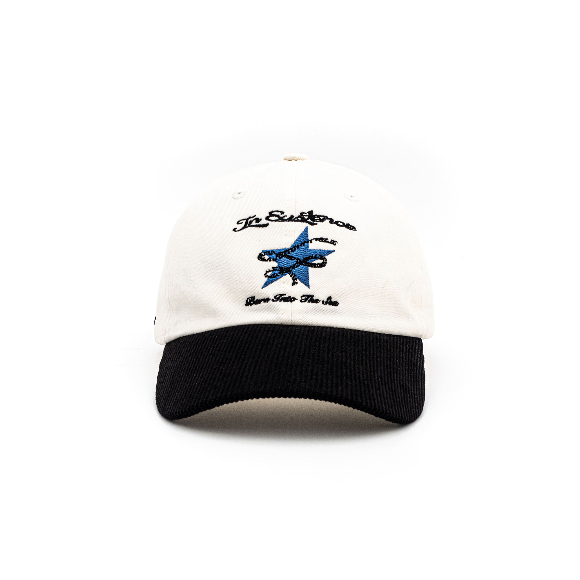 IN EXISTENCE Embroidered Star Corduroy-Brim Baseball Cap