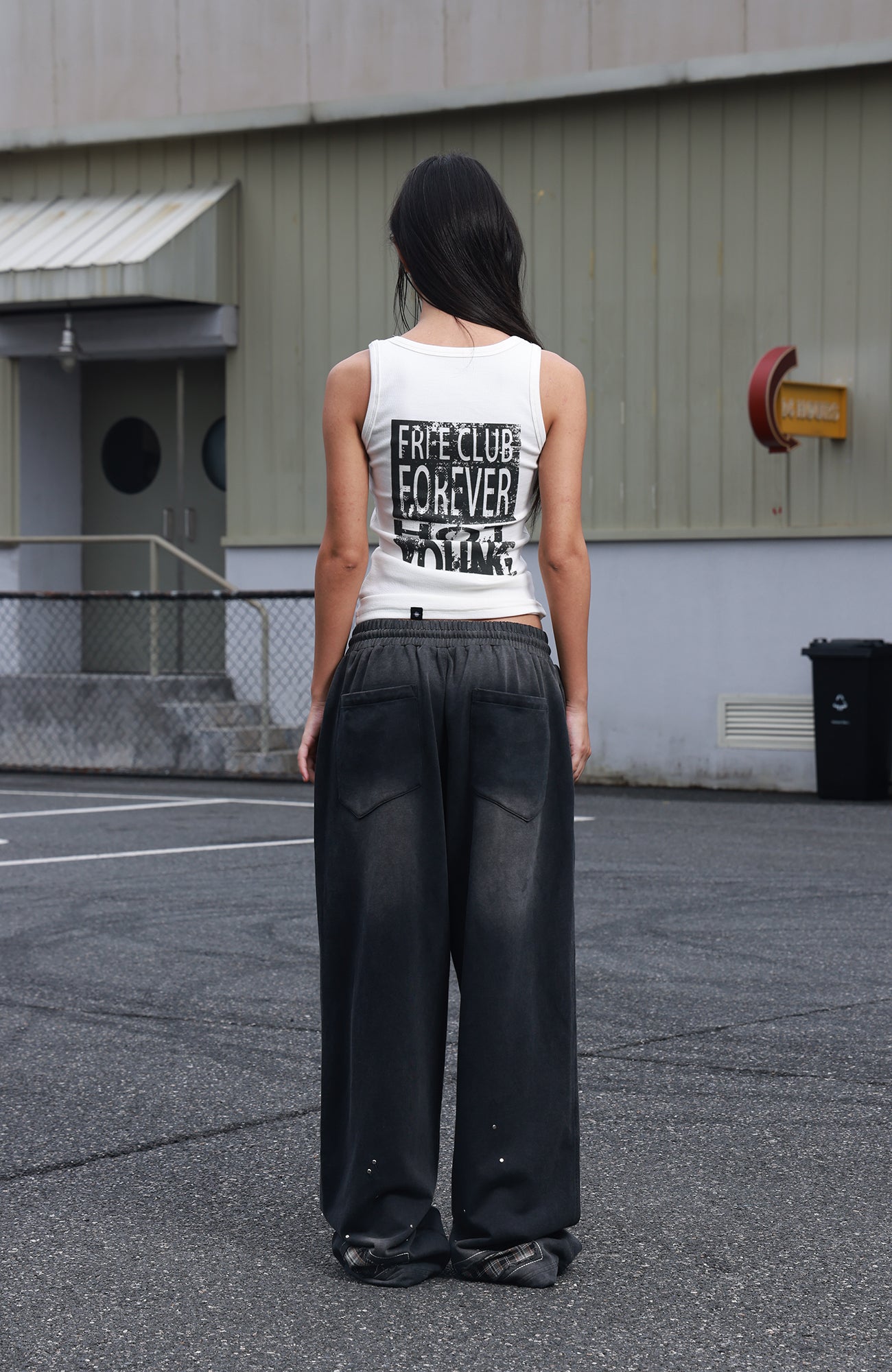SAVAGEGROWTHWORLD Studded Plaid Panel Sweatpants