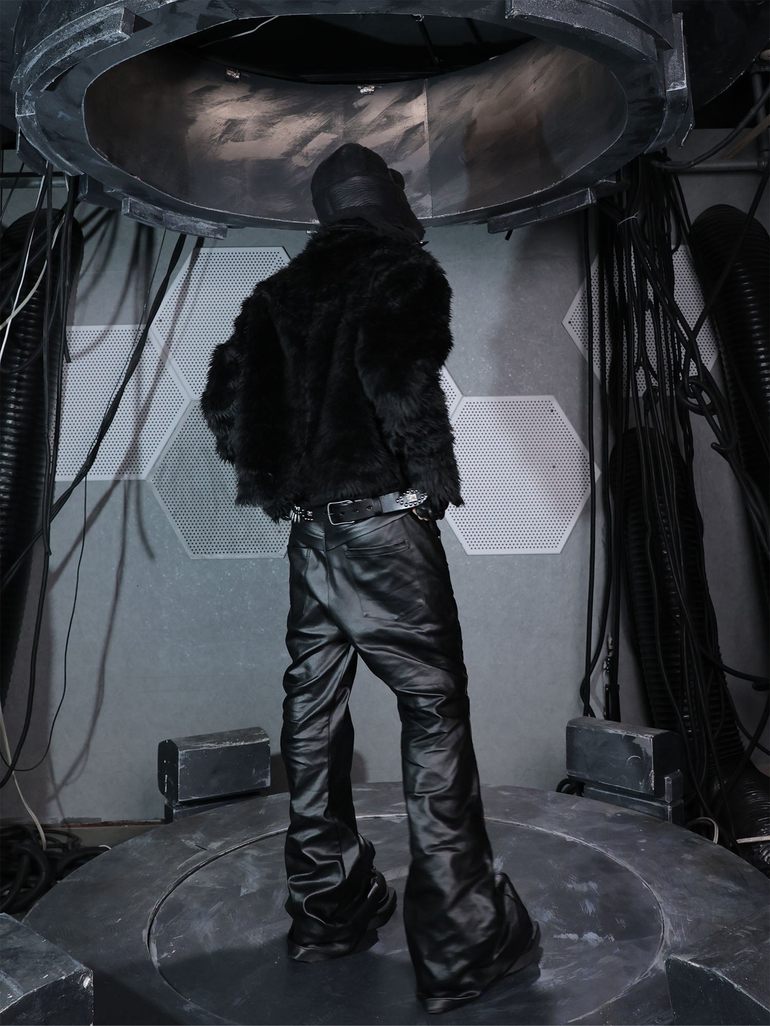 SSIN7 Feral Fuzzy Faux Fur Jacket