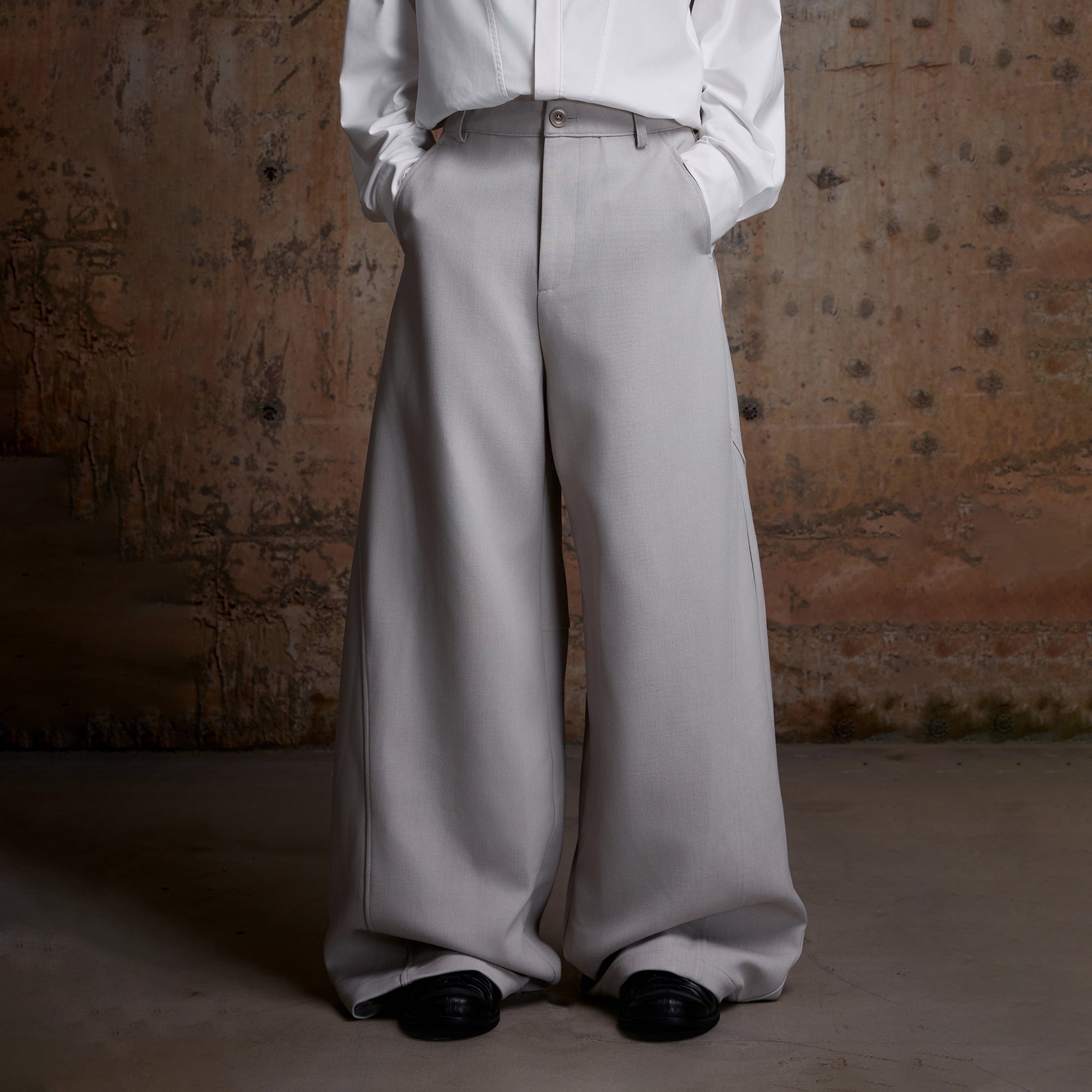 2000RSK Paneled Button-Fly Straight-Leg Trousers