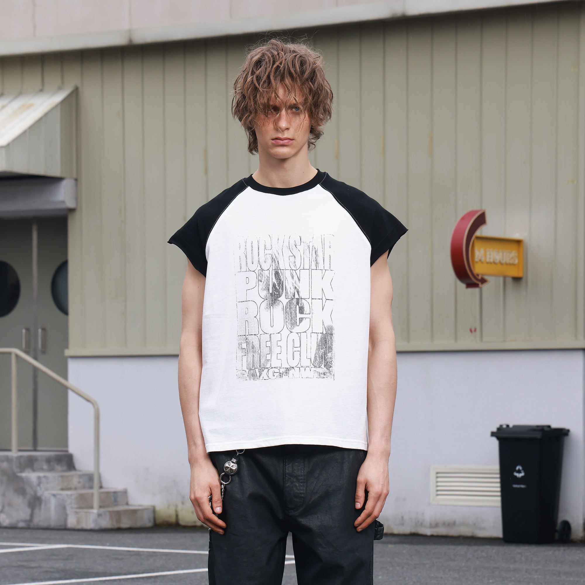 SAVAGEGROWTHWORLD Washed Rockstar Raglan T-Shirt