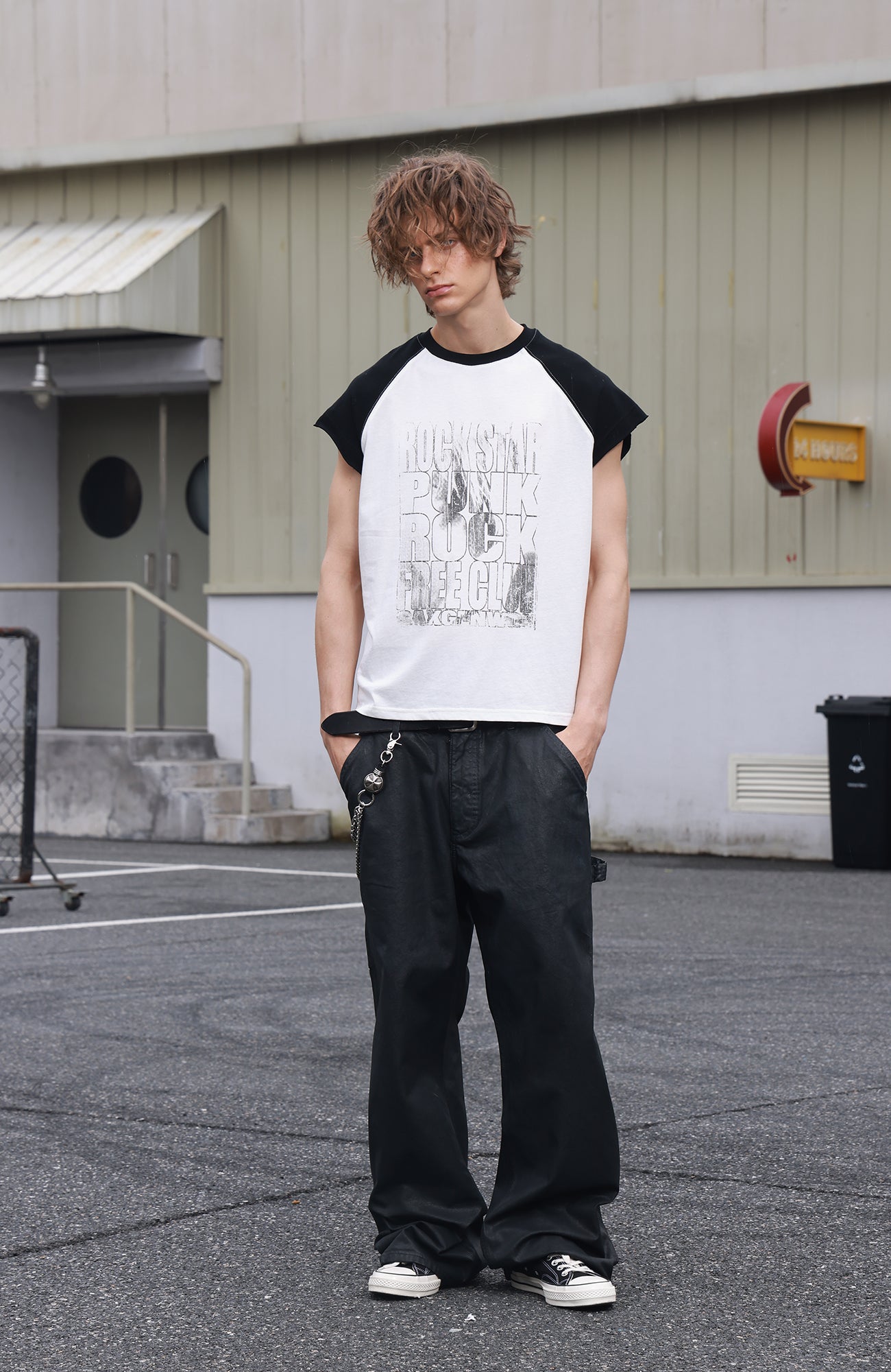 SAVAGEGROWTHWORLD Washed Rockstar Raglan T-Shirt