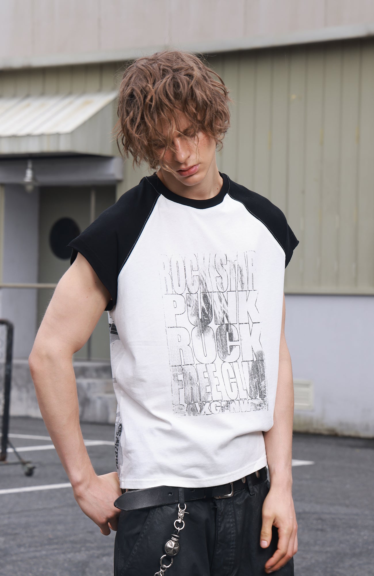 SAVAGEGROWTHWORLD Washed Rockstar Raglan T-Shirt