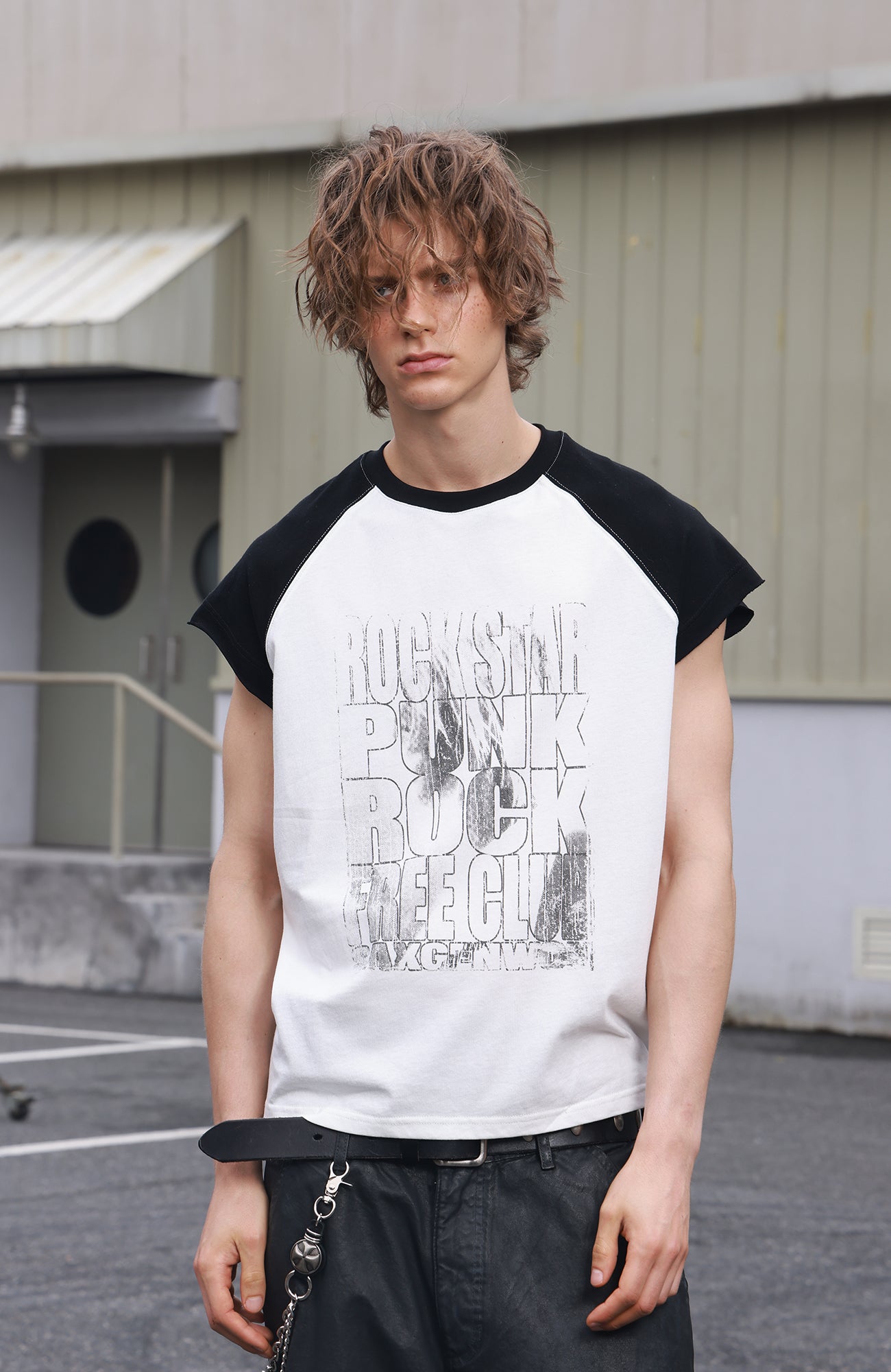 SAVAGEGROWTHWORLD Washed Rockstar Raglan T-Shirt