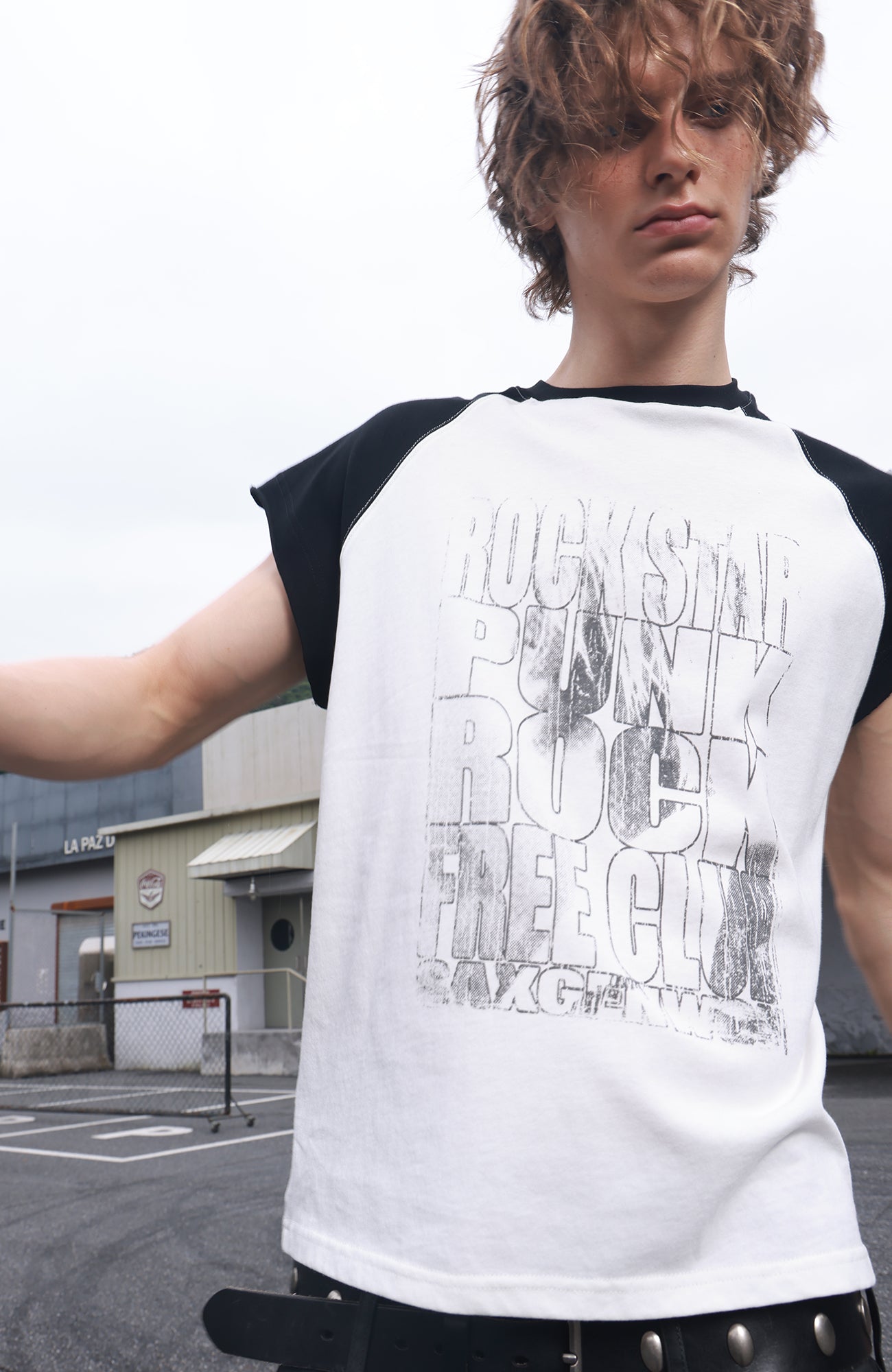 SAVAGEGROWTHWORLD Washed Rockstar Raglan T-Shirt