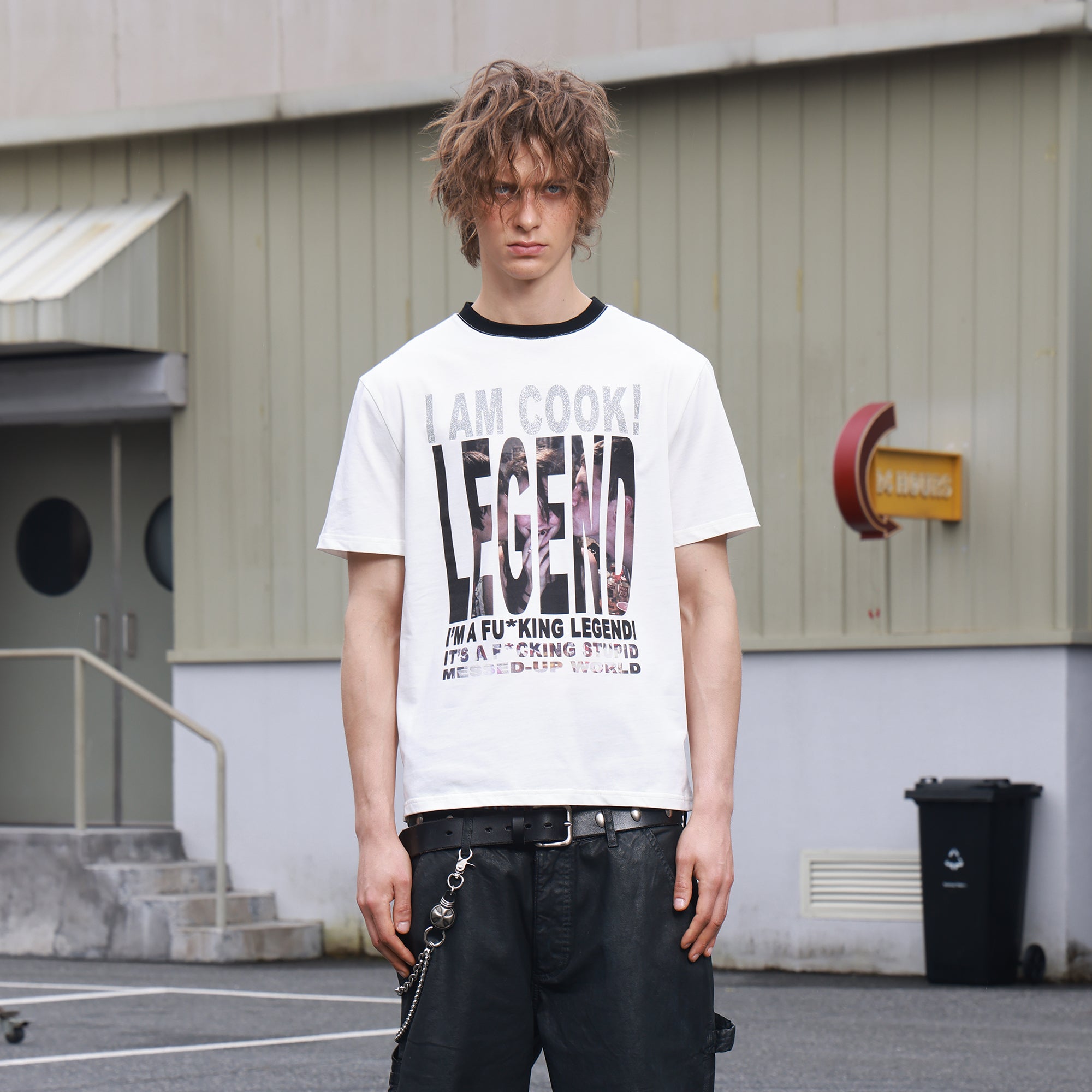 SAVAGEGROWTHWORLD Glitter Slogan Graphic Tee