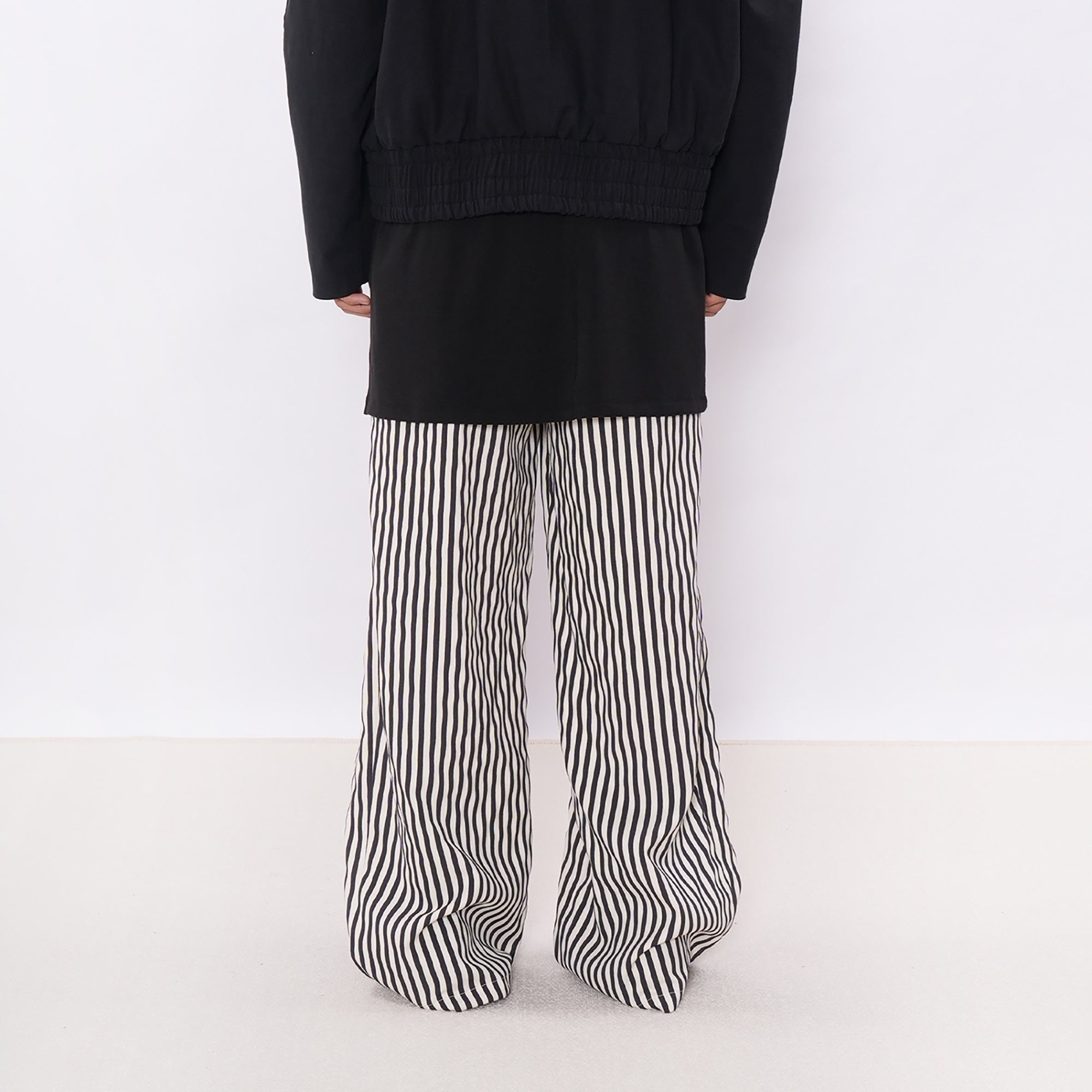 7440 37 1 Retro Contrast-Stripe Pleat Pants, premium urban and streetwear designers apparel on PROJECTISR.com, 7440 37 1