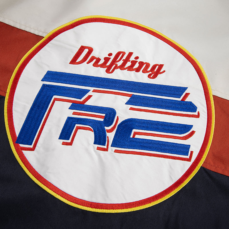 F2CE Retro Contrast Racing Patch Jacket