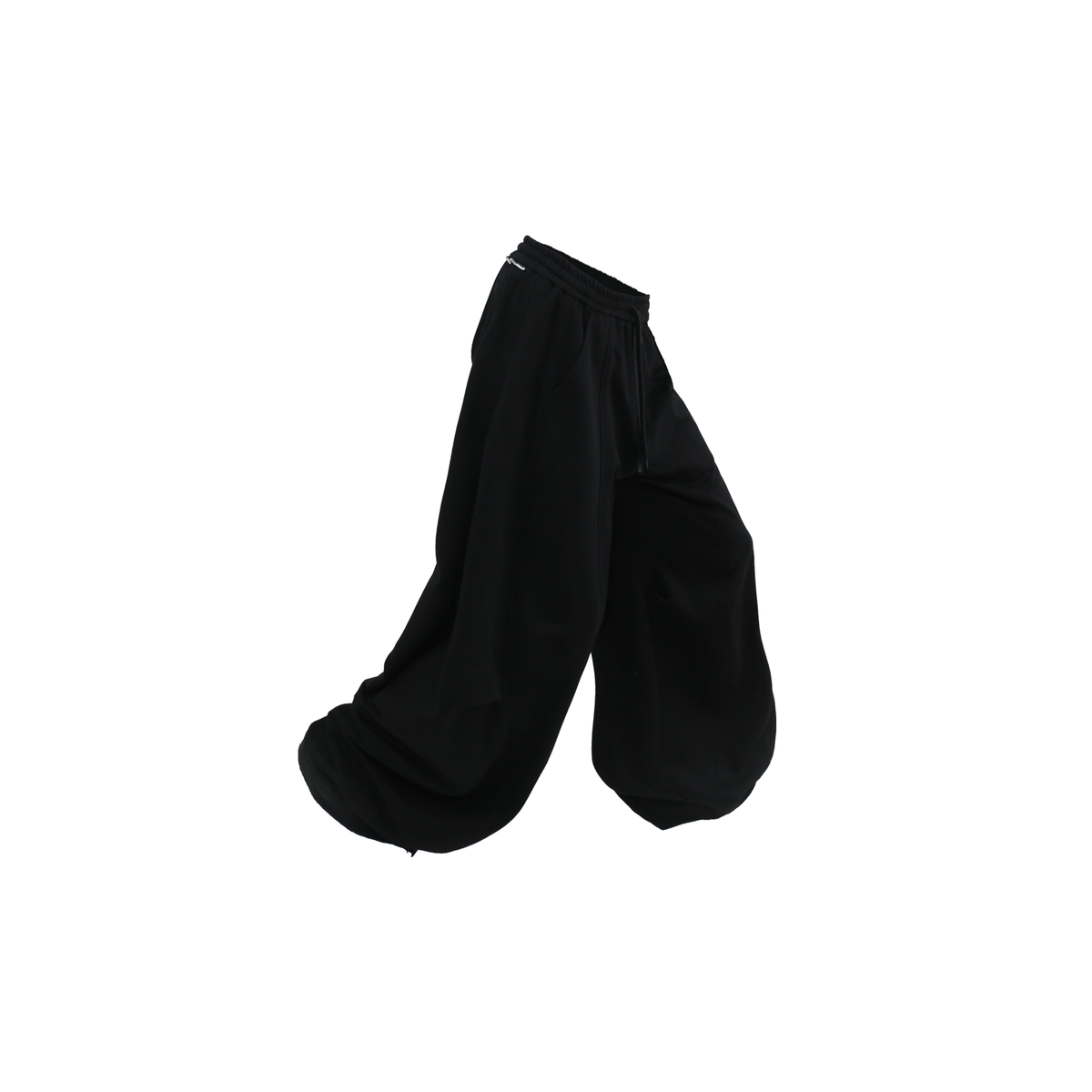 RELABEL Deconstructed Pleated Wide-Leg Sweatpants
