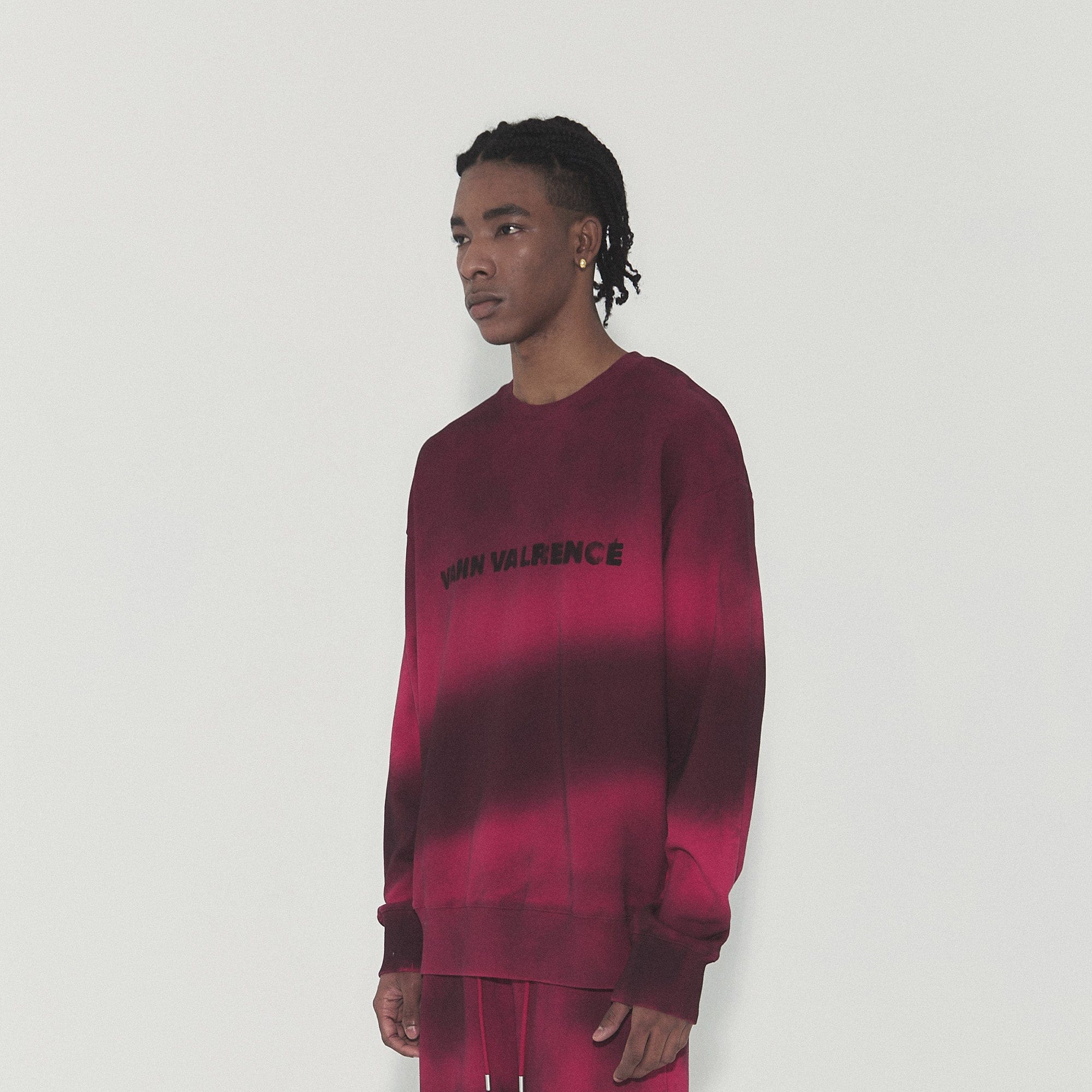 VANN VALRENCE Ombre Stripe Crewneck Sweatshirt, premium urban and streetwear designers apparel on PROJECTISR.com, VANN VALRENCE
