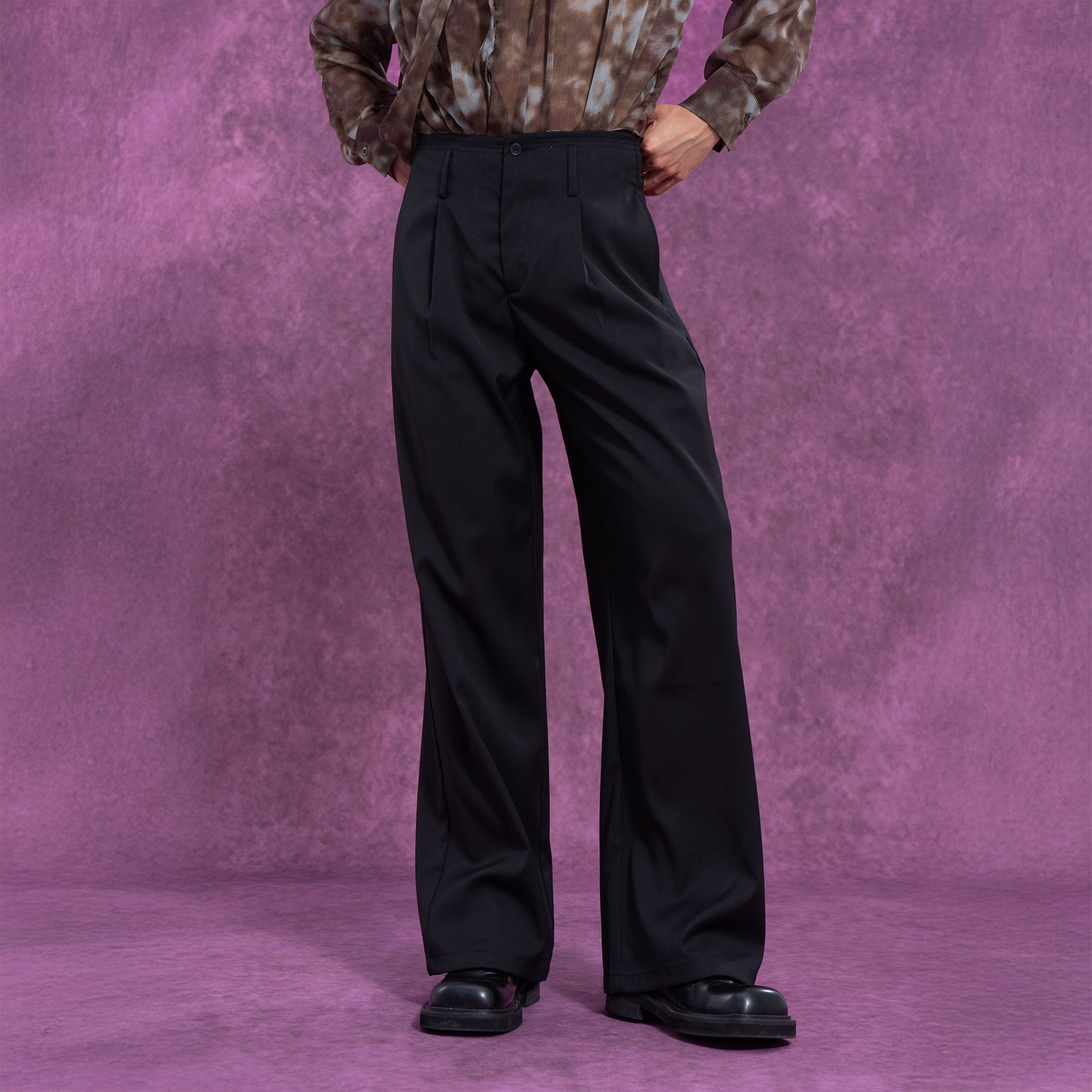 CLP Essential High-Waisted Straight-Leg Pants