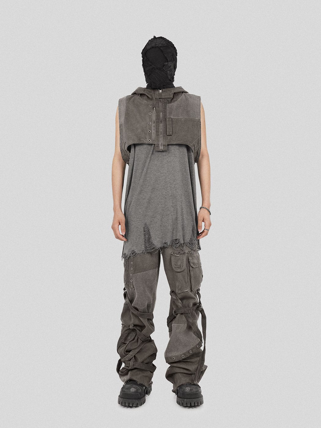 UNDERWATER Scavenger Hooded Vest, premium urban and streetwear designers apparel on PROJECTISR.com, UNDERWATER