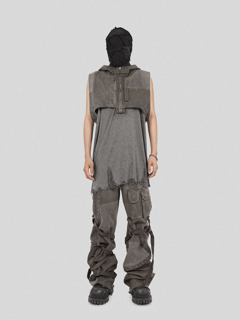 UNDERWATER Scavenger Hooded Vest, premium urban and streetwear designers apparel on PROJECTISR.com, UNDERWATER