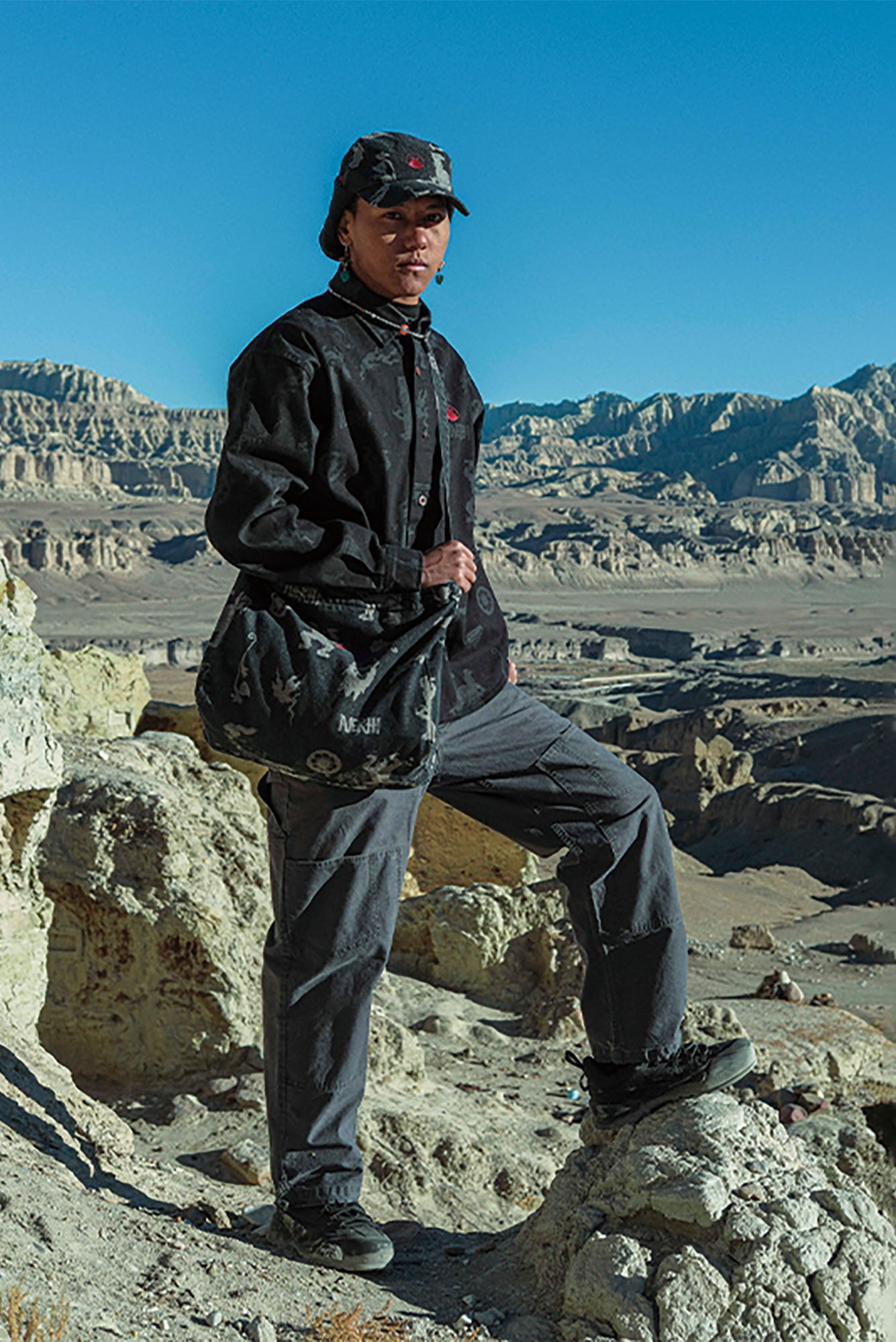 NERHI Tribal Totem Full-Print Shirt