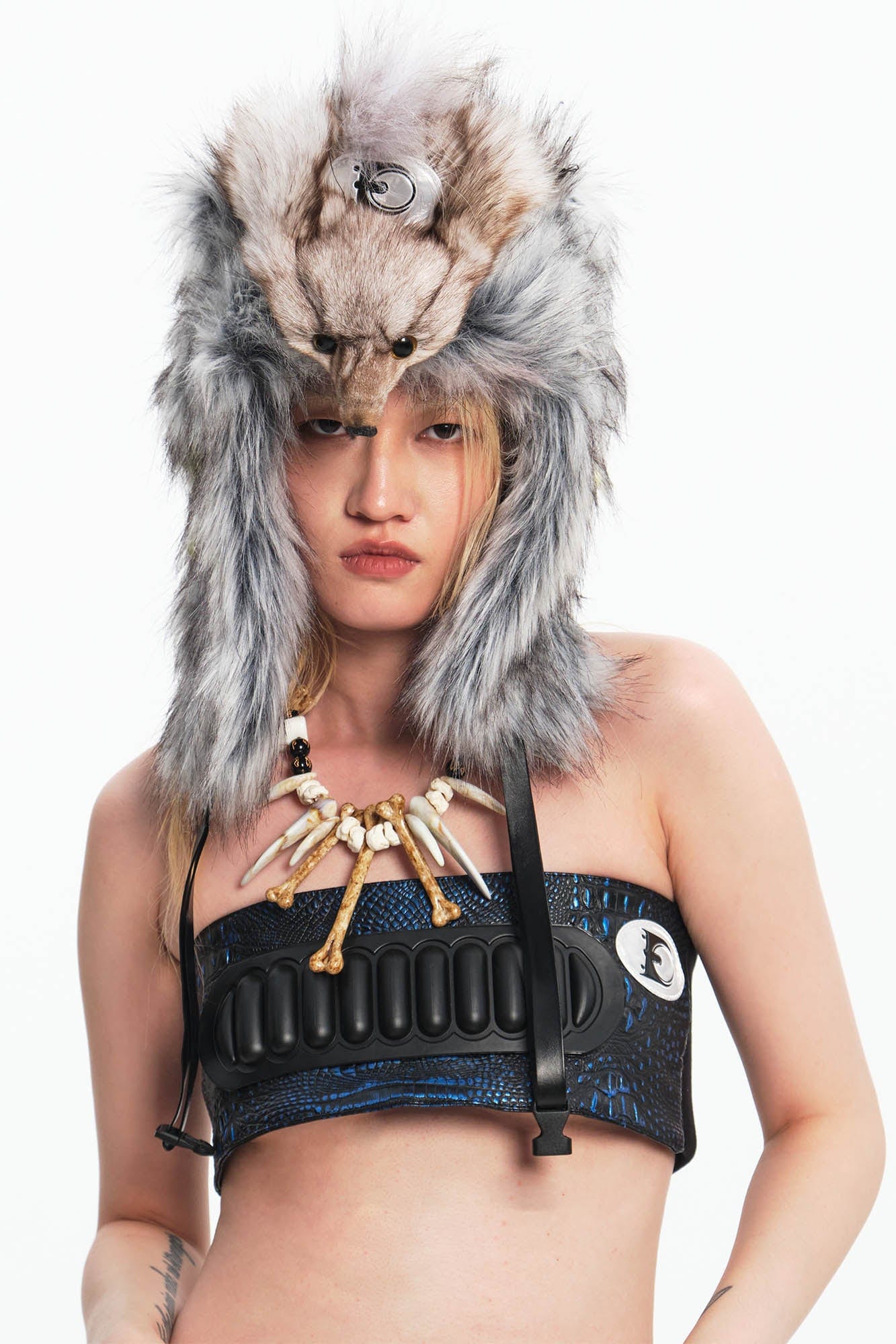 EMBRYO Fox Faux Fur Trapper Hat