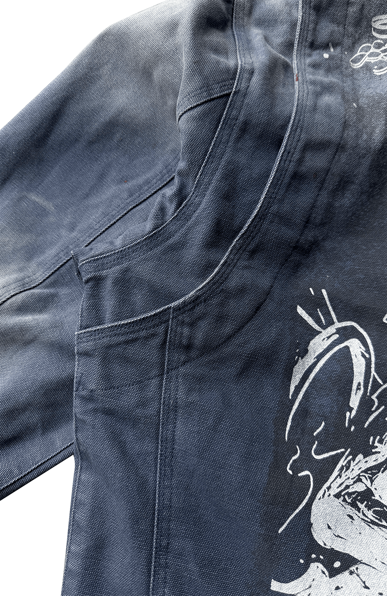 TECNINEGROUP Distressed Grunge Denim Jacket