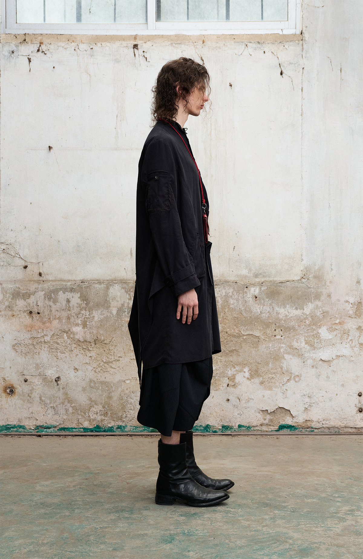 ILNya Nieternite Nifutur Asymmetrical Lapel Shirt-Style Coat
