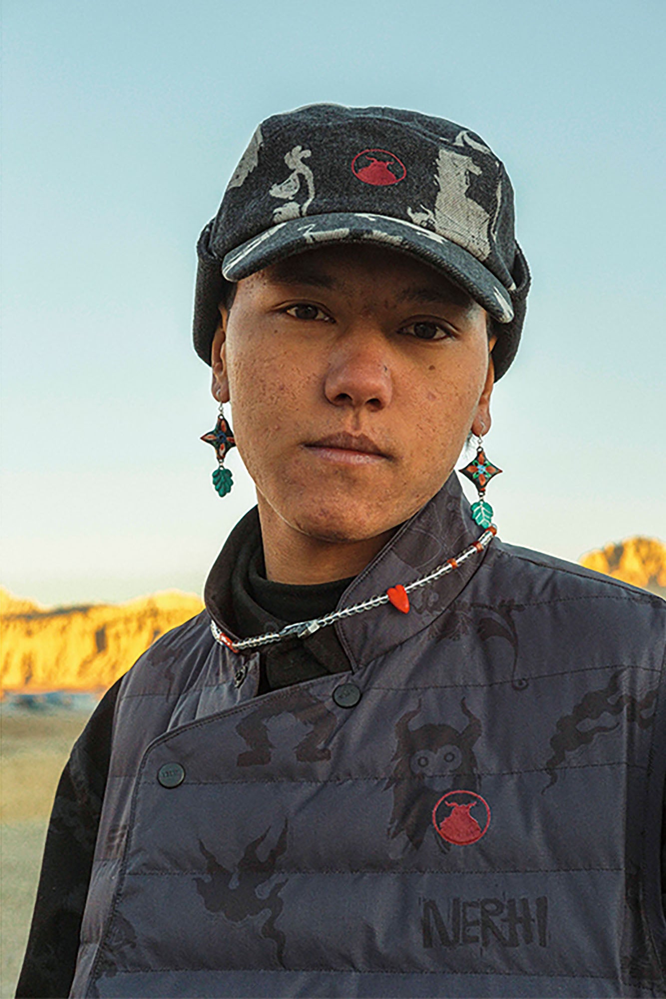 NERHI Totem Clay & Crystal Beaded Necklace