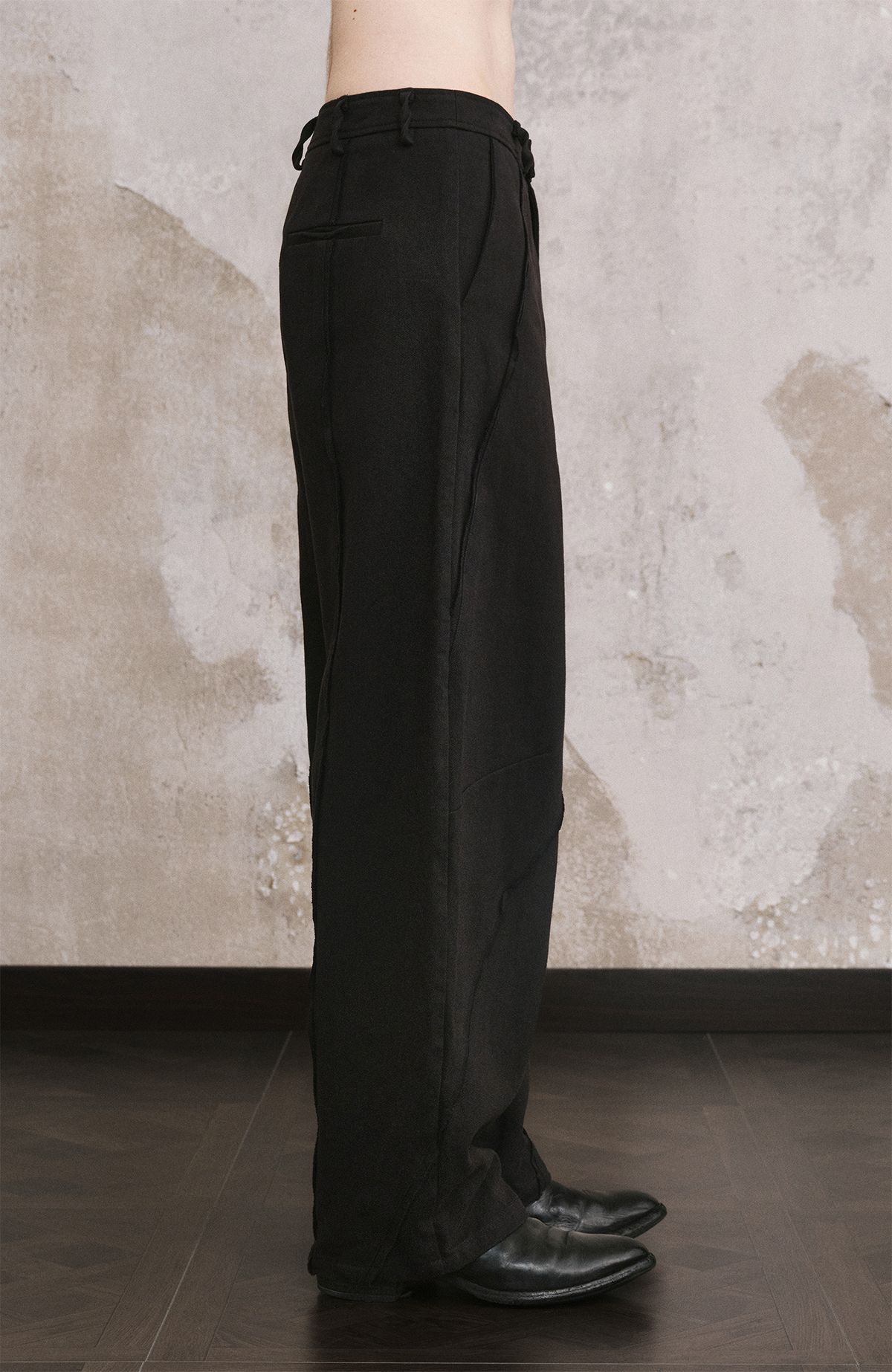 ILNya Nieternite Nifutur Raw Edge Long-Pile Pants