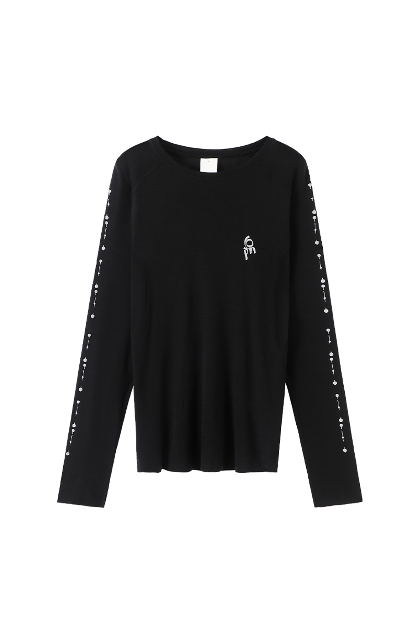 CONPCONP Cosmic Echo Graphic Long-Sleeve Tee Black