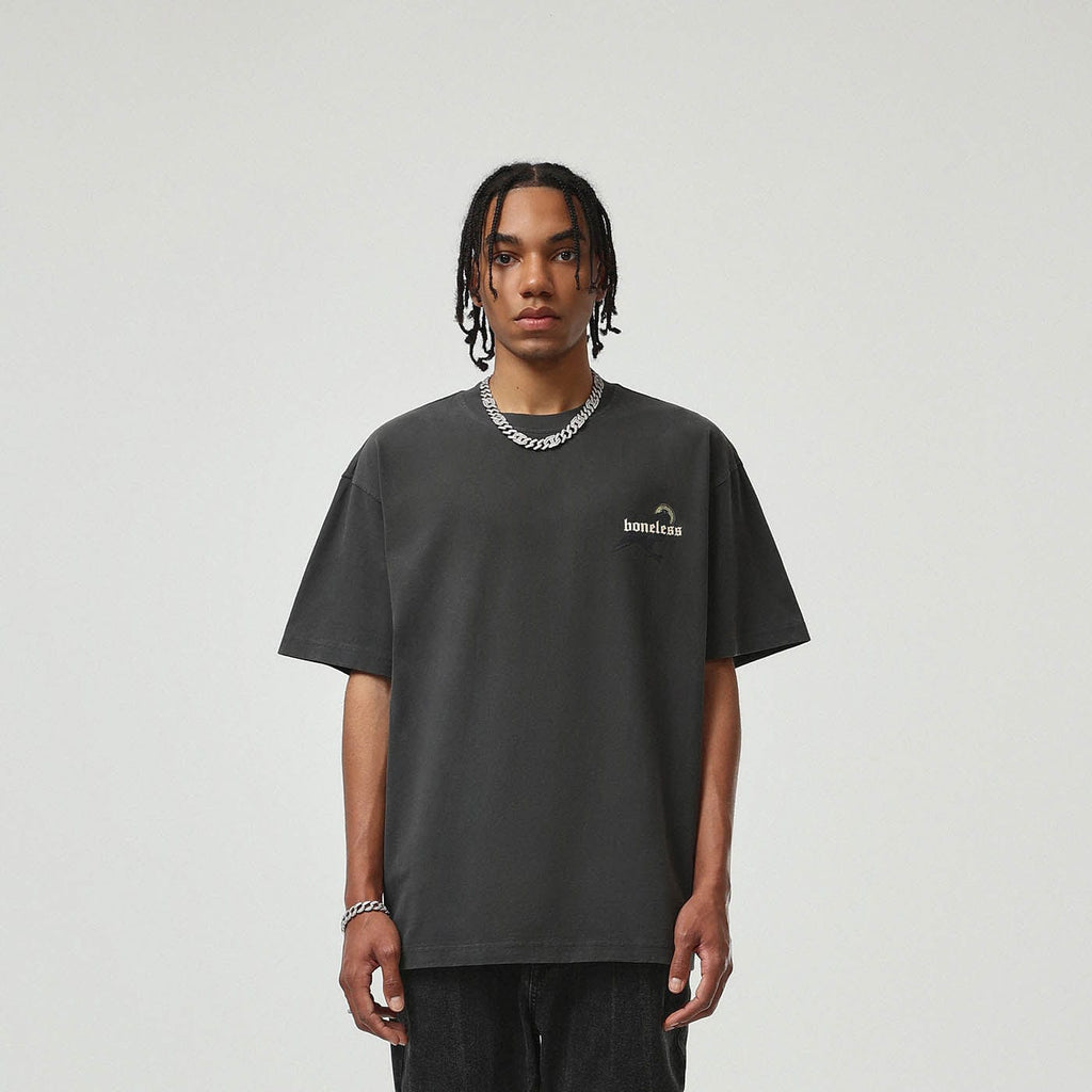 BONELESS Angry Crow T-Shirt, premium urban and streetwear designers apparel on PROJECTISR.com, BONELESS