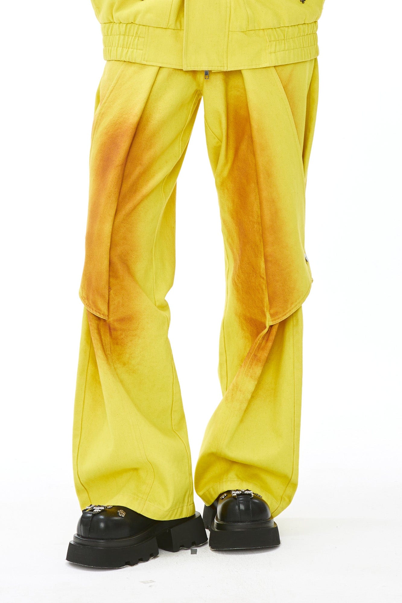VANN VALRENCE Dye-Washed Convertible Wide-Leg Pants, premium urban and streetwear designers apparel on PROJECTISR.com, VANN VALRENCE
