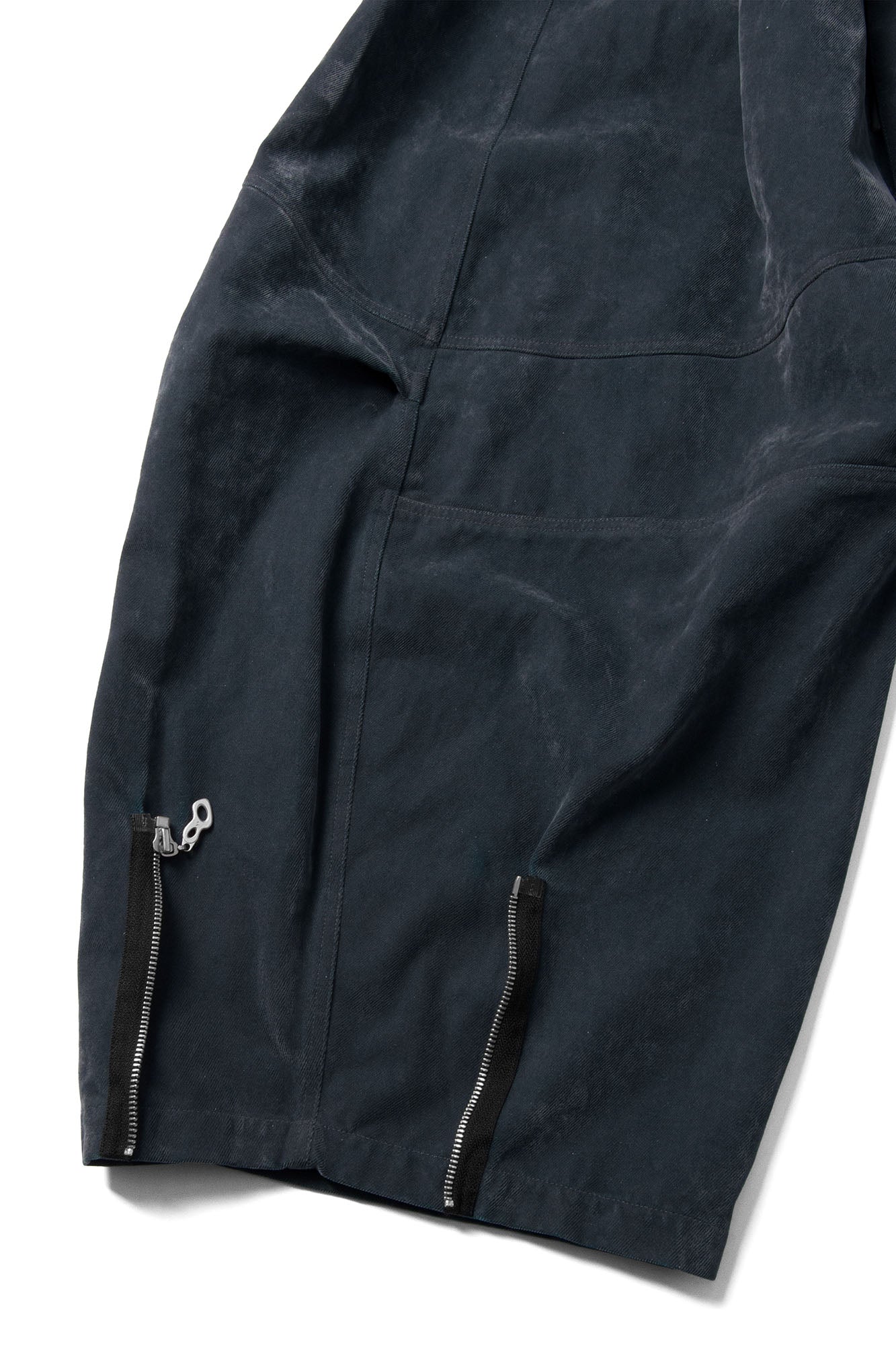 RELABEL Velour Zip-Hem Oversized Jeans