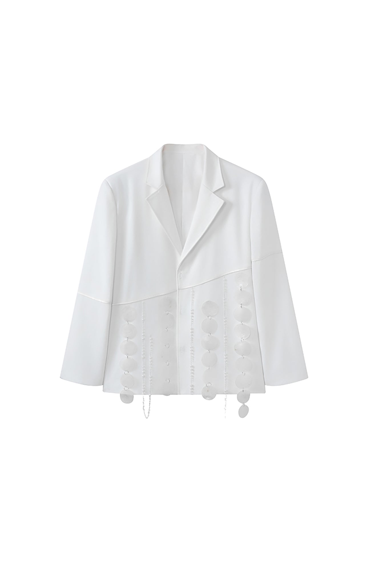 JIECHI Drifting Sequin & Pearl Chains Blazer