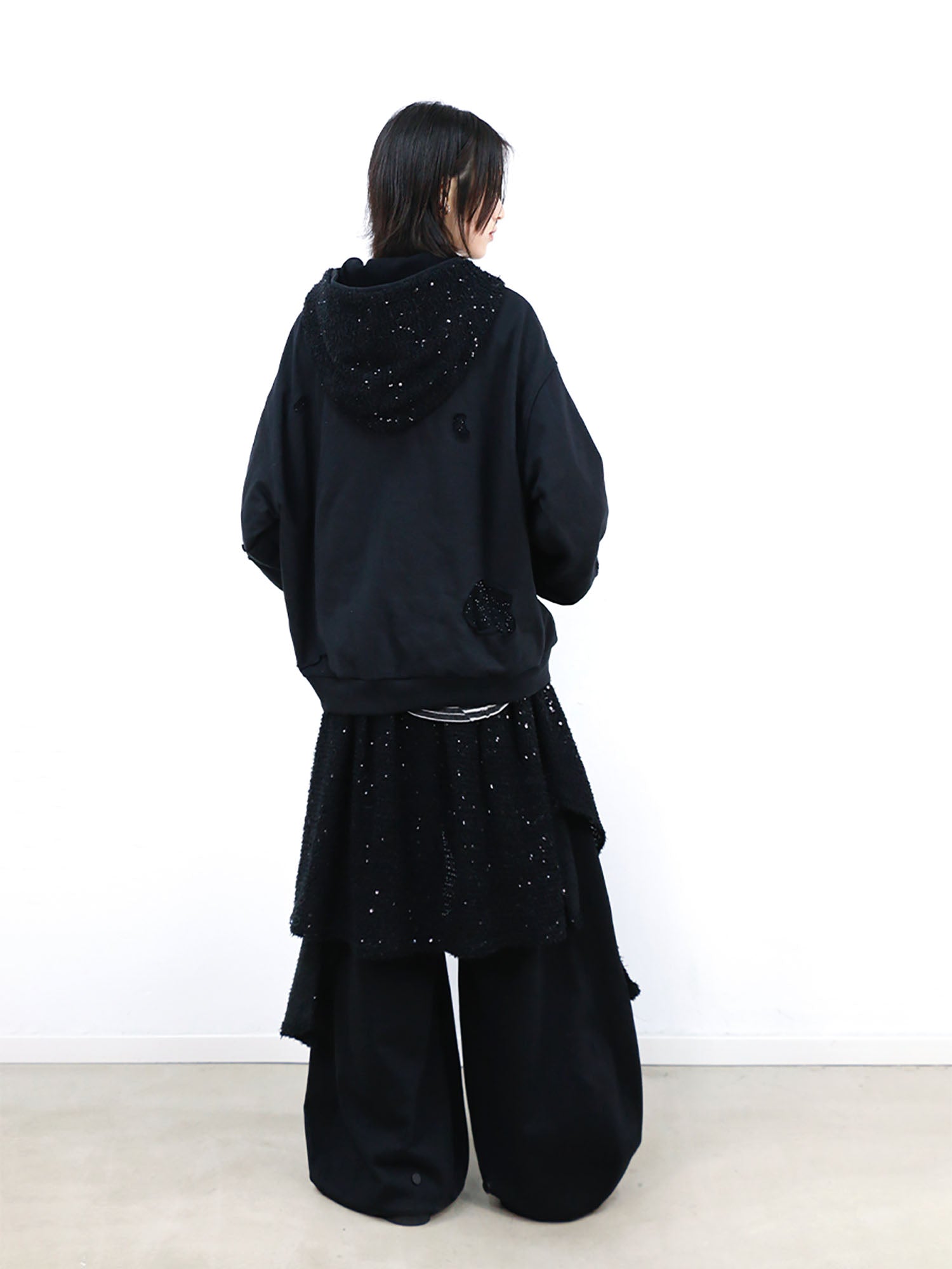 RELABEL Detachable Diamond Layered Hood Jacket, premium urban and streetwear designers apparel on PROJECTISR.com, RELABEL