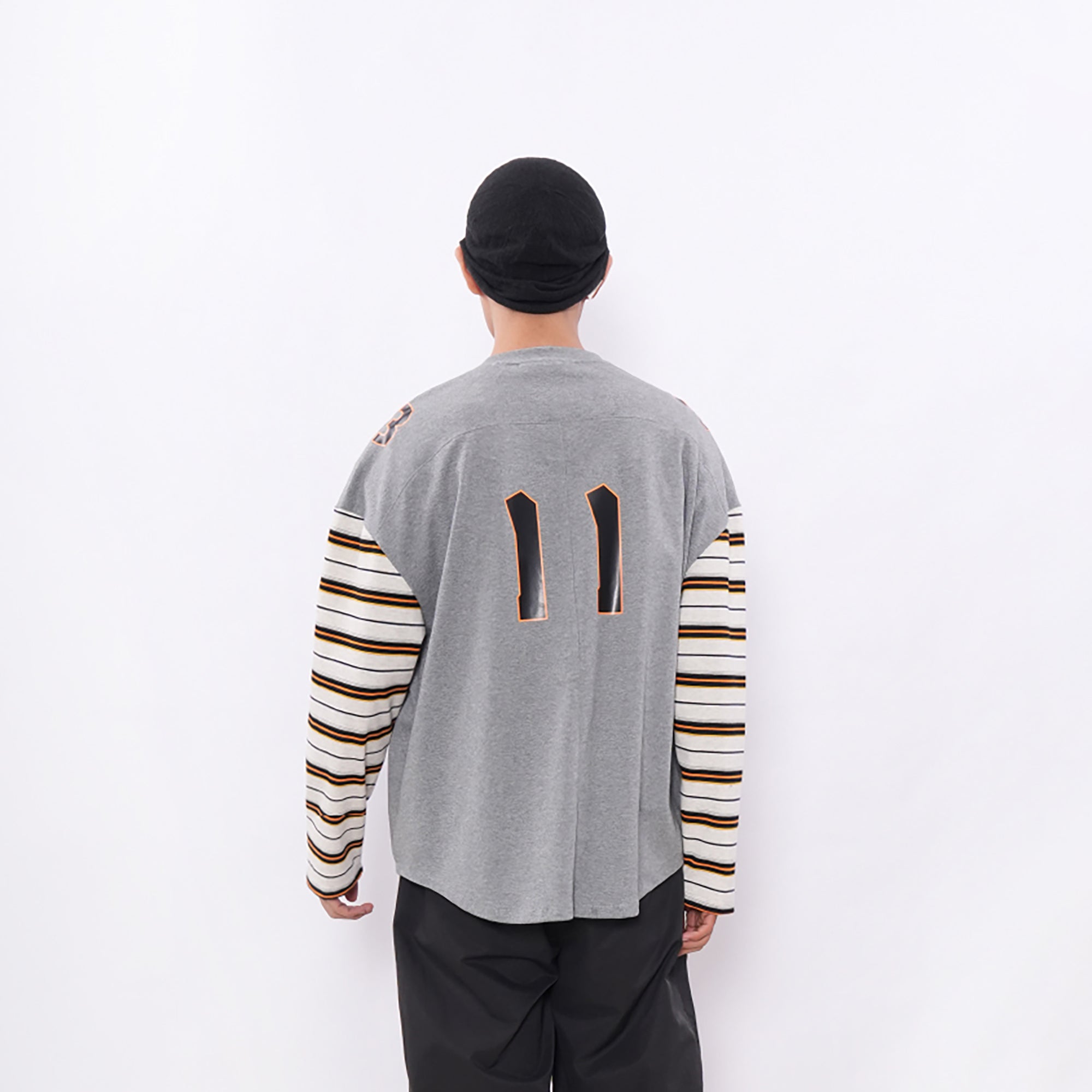7440 37 1 77 Graphic Drop-Shoulder Stripe Jersey, premium urban and streetwear designers apparel on PROJECTISR.com, 7440 37 1