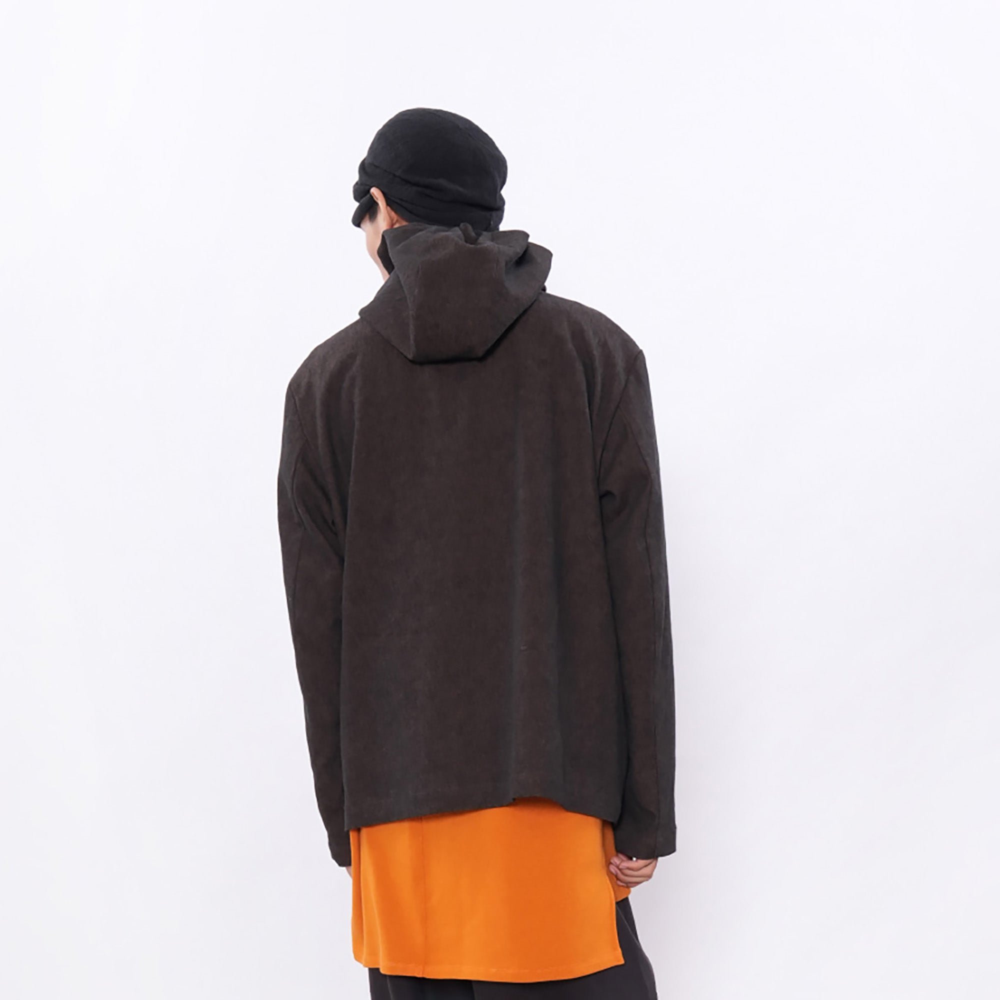 7440 37 1 Linen-Cotton Drawstring Hooded Blazer, premium urban and streetwear designers apparel on PROJECTISR.com, 7440 37 1